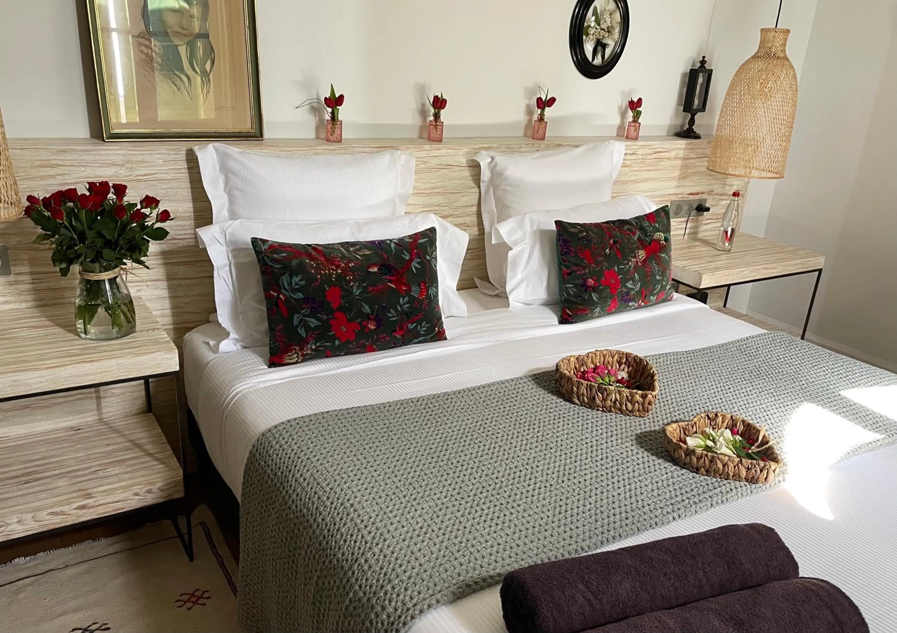 Bed in Les Chambres du Prieuré