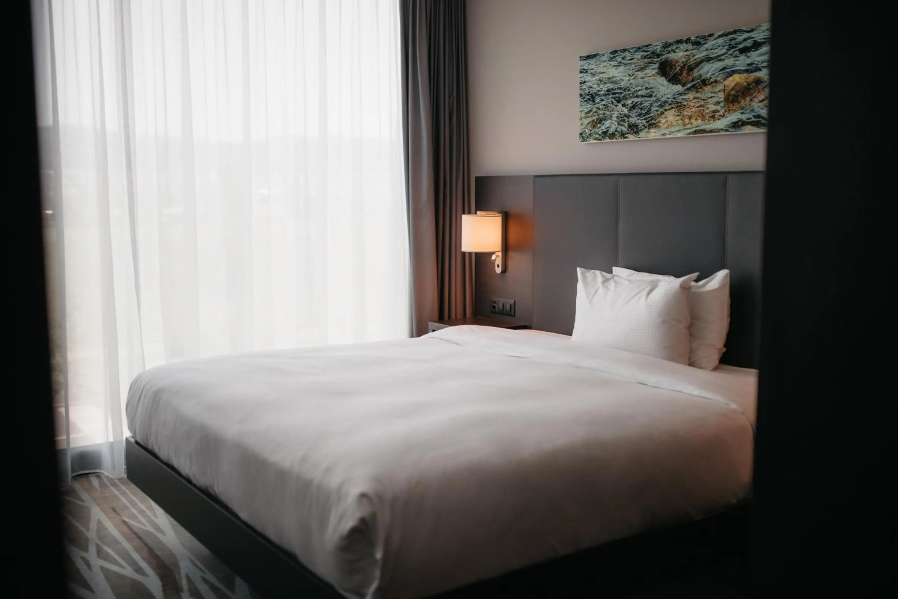 Bedroom, Bed in IIP Apartments - Self Check-In