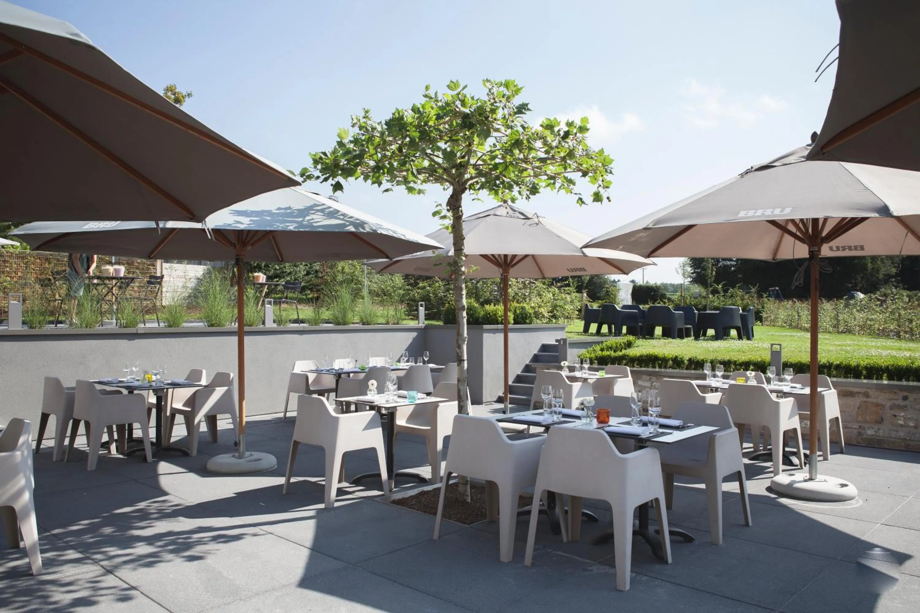 Patio in Durbuy Ô Restaurant Hotel