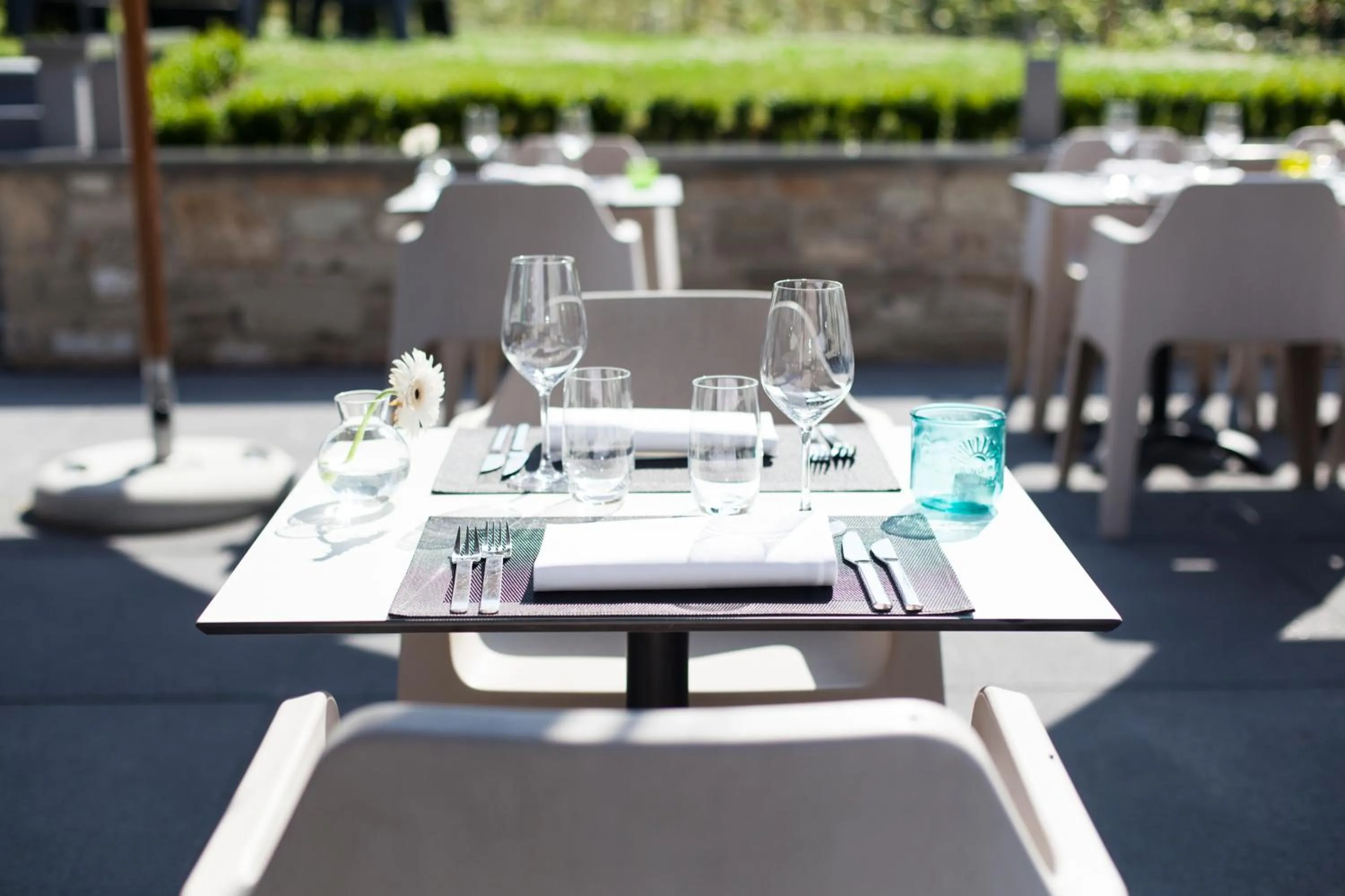 Patio in Durbuy Ô Restaurant Hotel