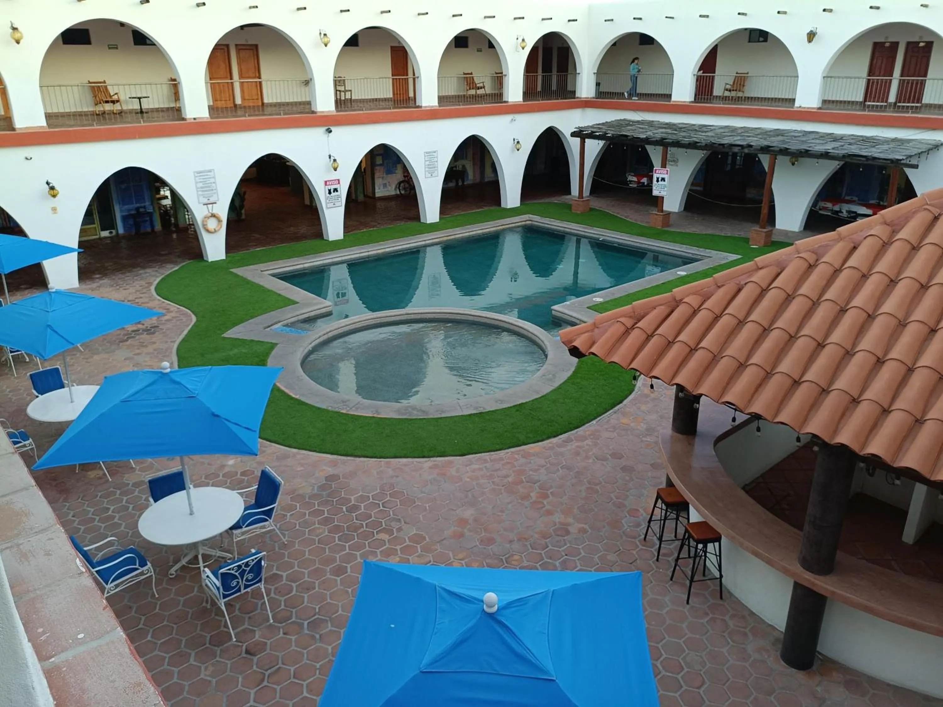 Property building in Hotel Hacienda Bugambilias La Paz