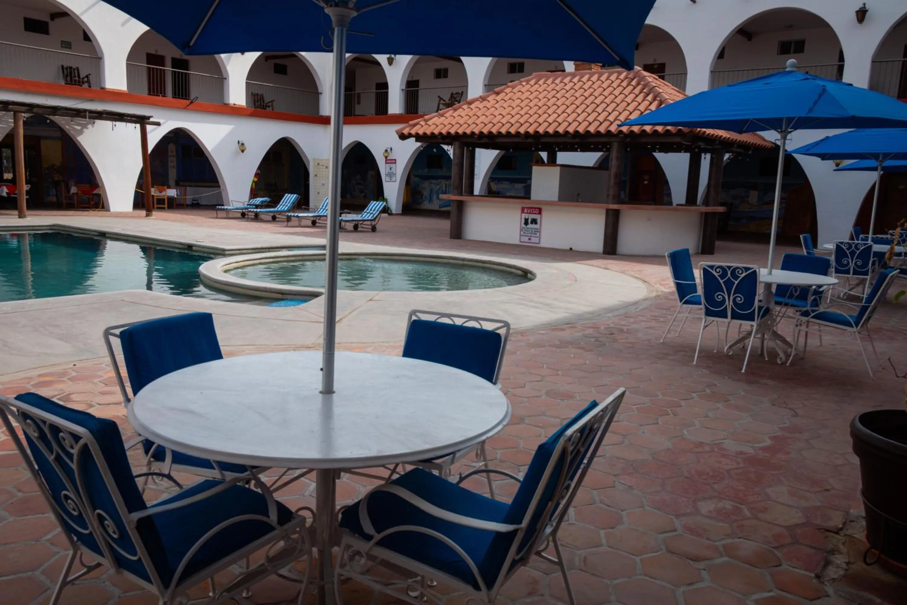 Property building in Hotel Hacienda Bugambilias La Paz