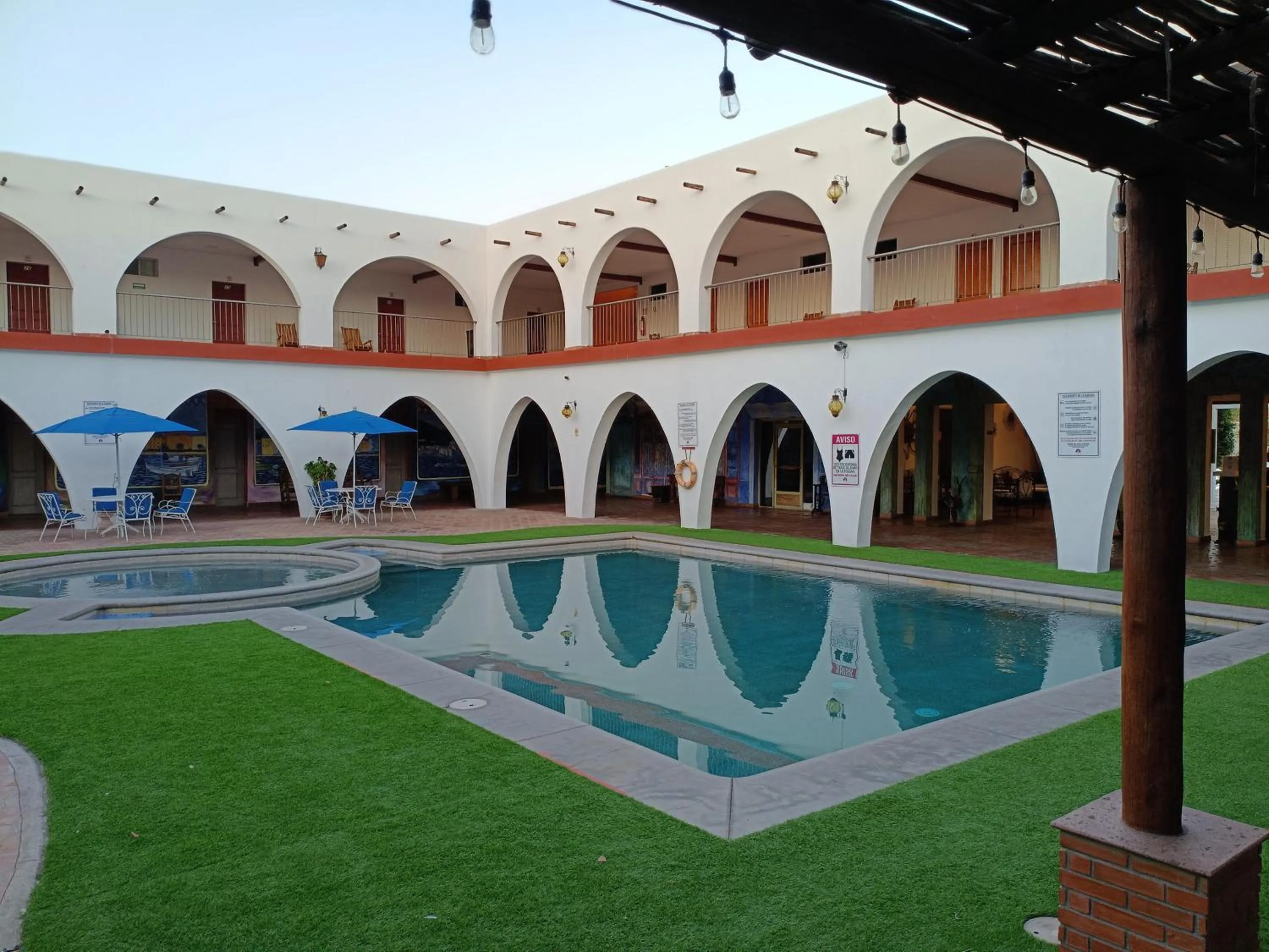 Property building in Hotel Hacienda Bugambilias La Paz