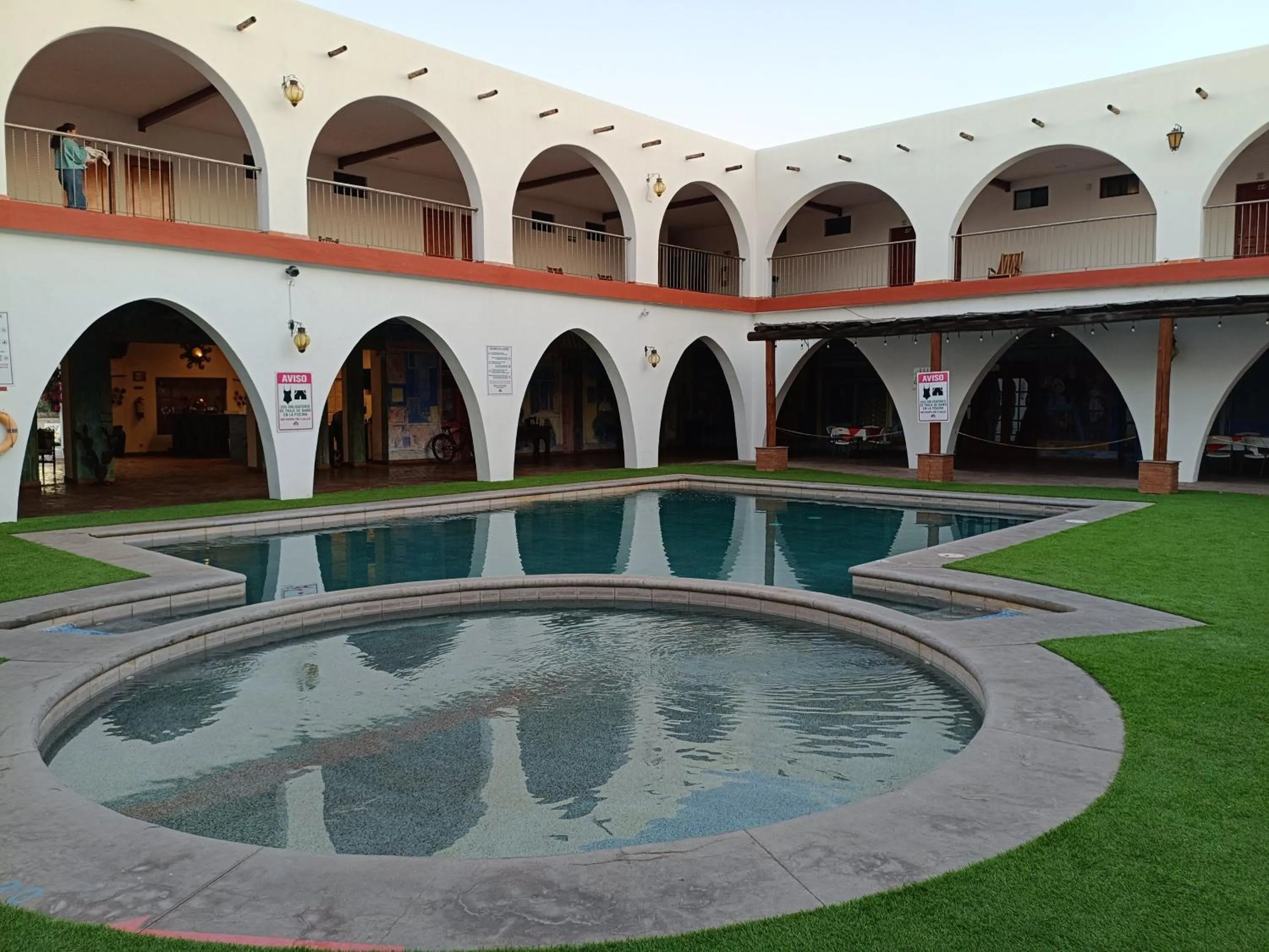 Property building in Hotel Hacienda Bugambilias La Paz