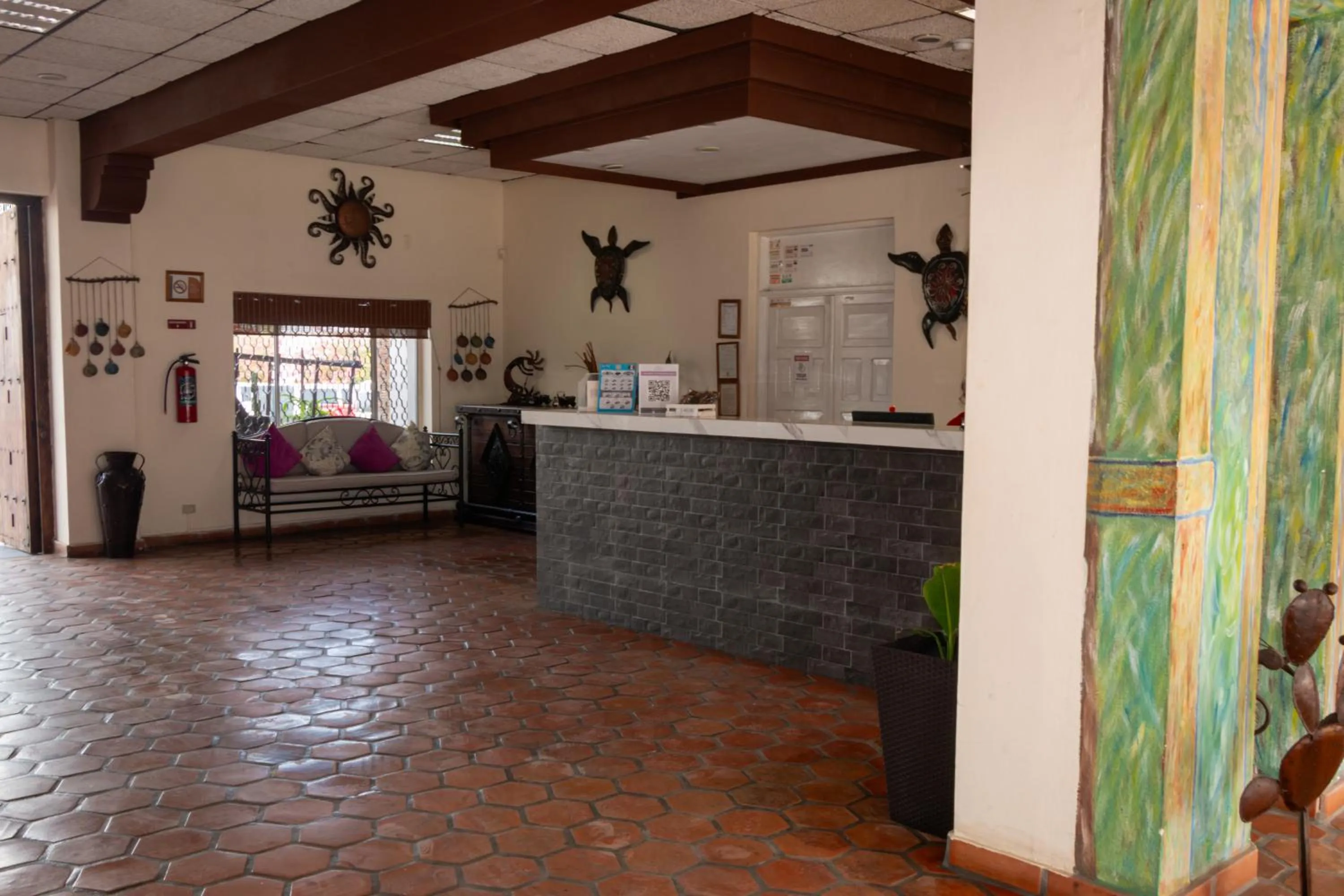 Property building in Hotel Hacienda Bugambilias La Paz