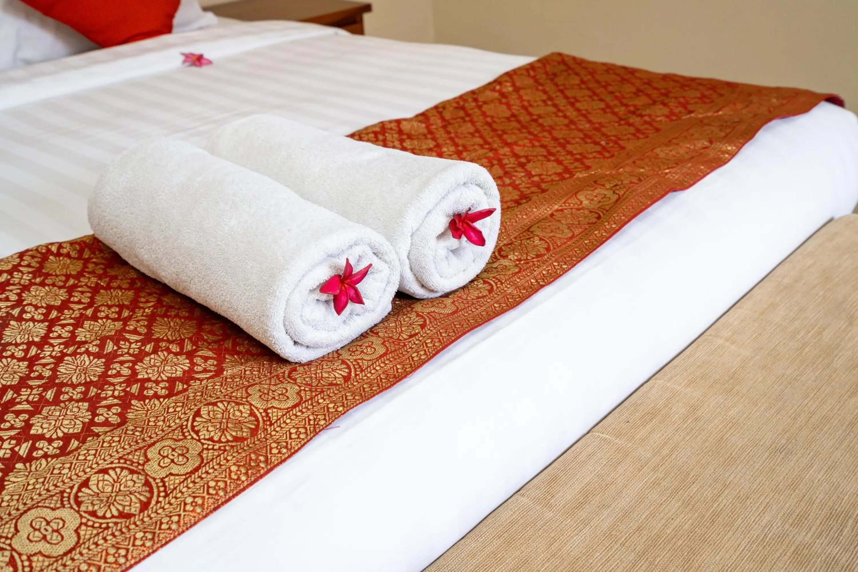 Bed in De' Bharata Bali Villas