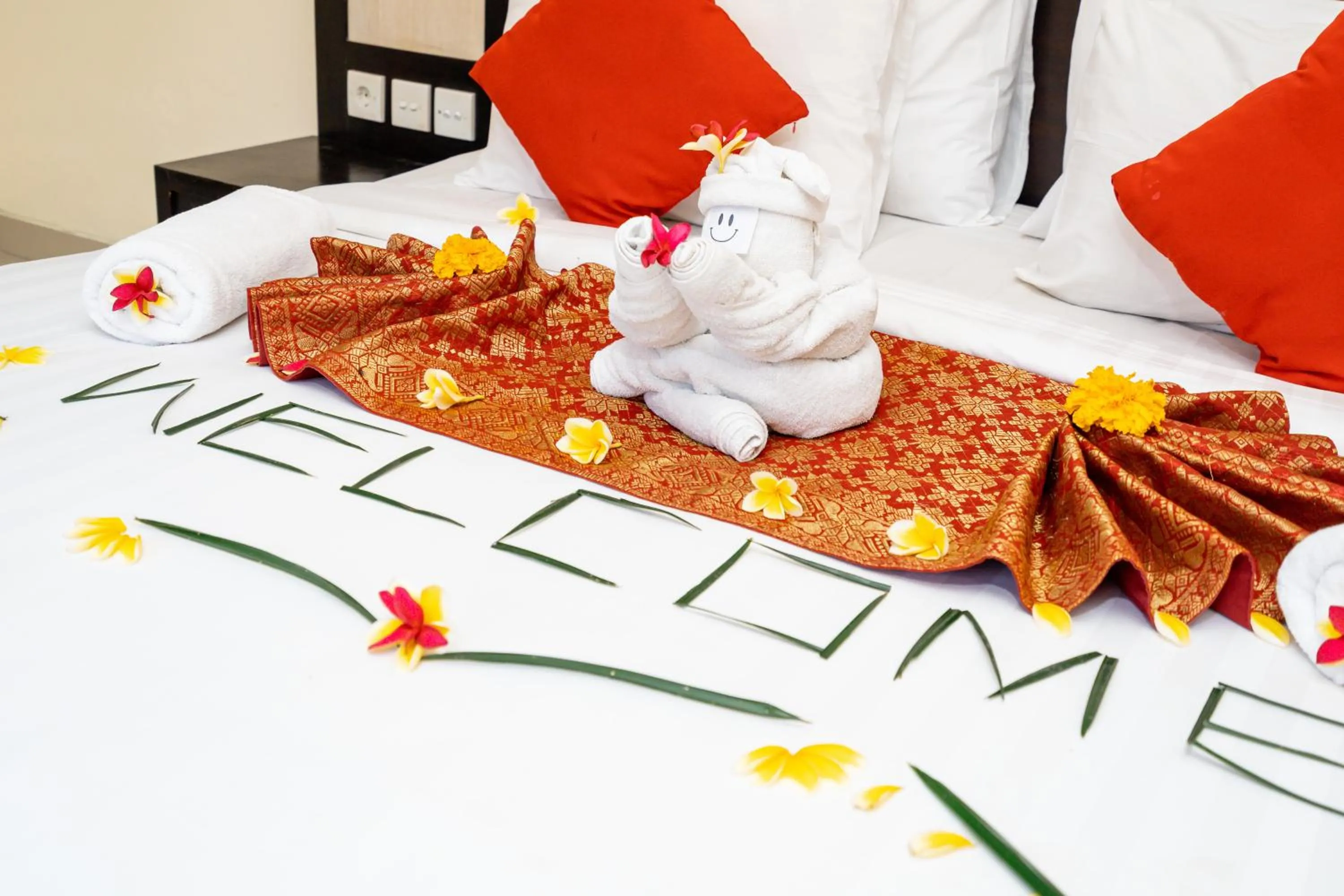 Bed in De' Bharata Bali Villas