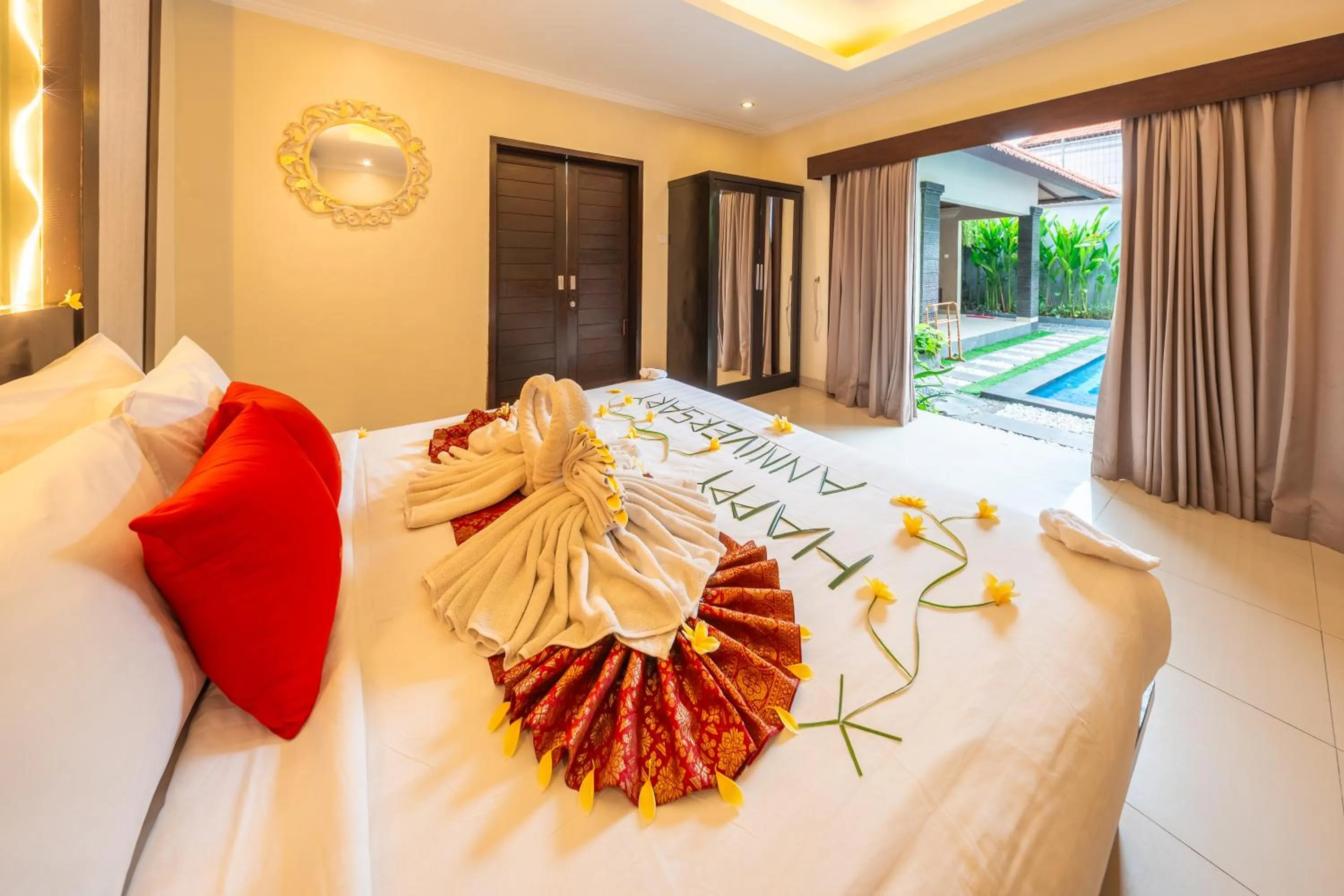 Bedroom, Bed in De' Bharata Bali Villas