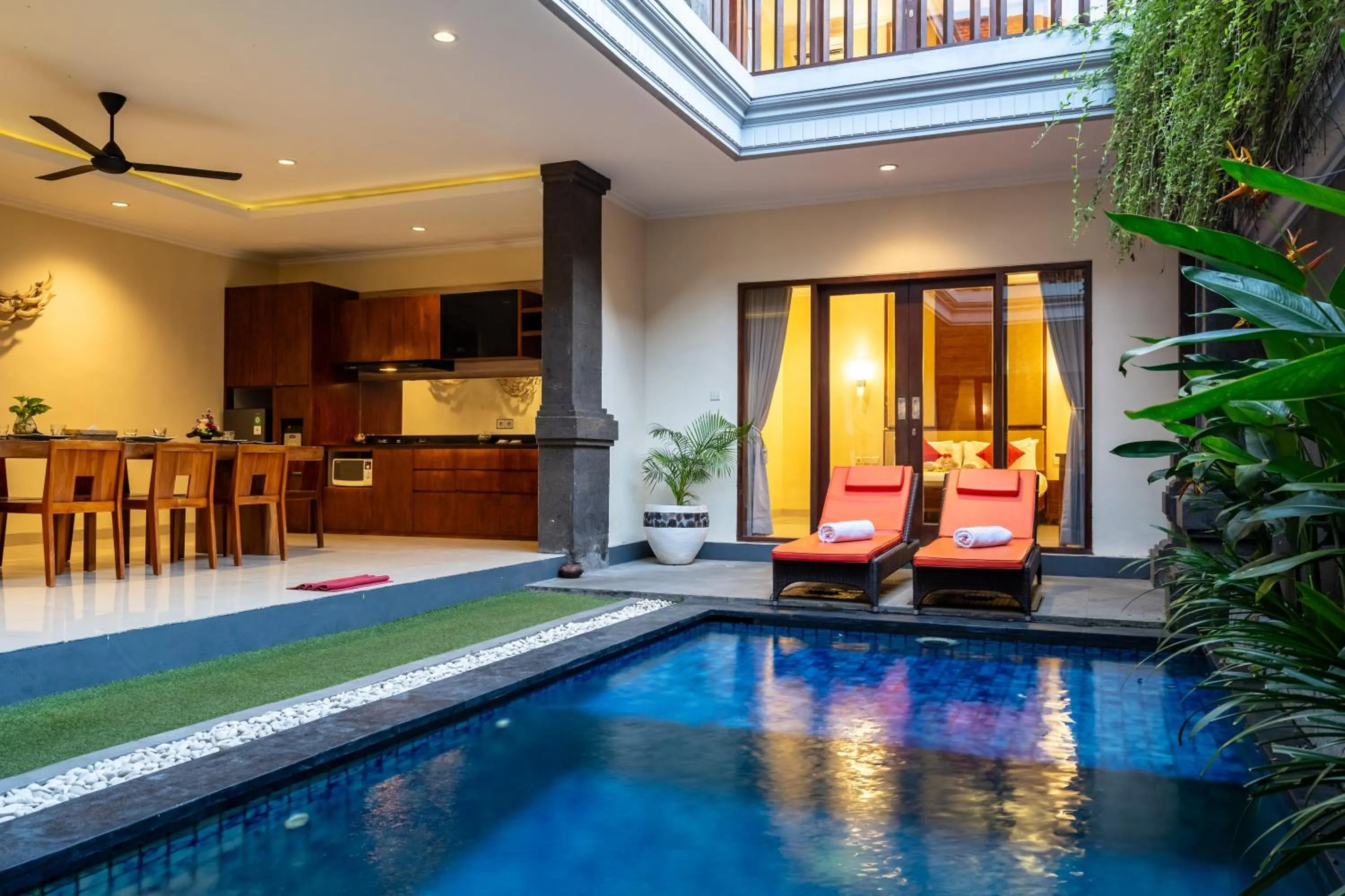 Living room in De' Bharata Bali Villas