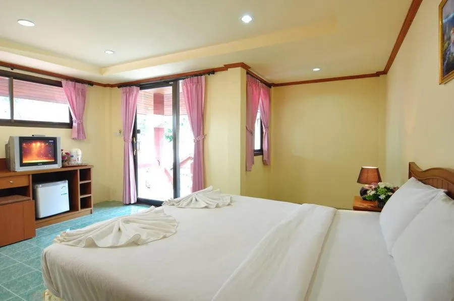 Bed in Island View Bungalows