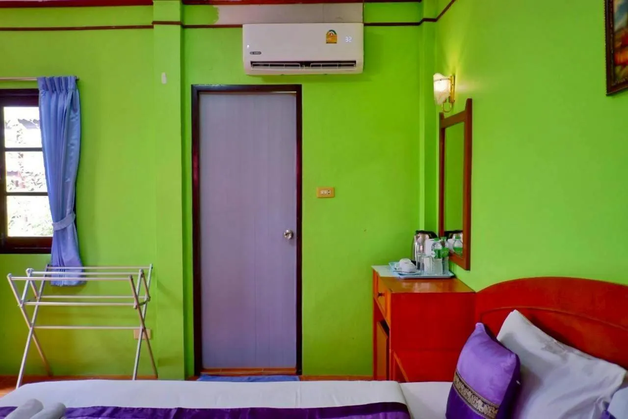 Bed in Island View Bungalows