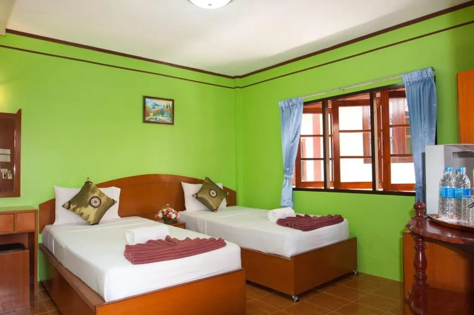 Bed in Island View Bungalows