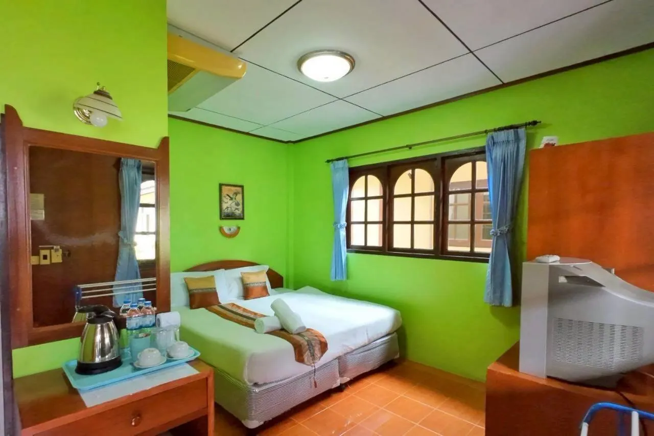 Bed in Island View Bungalows