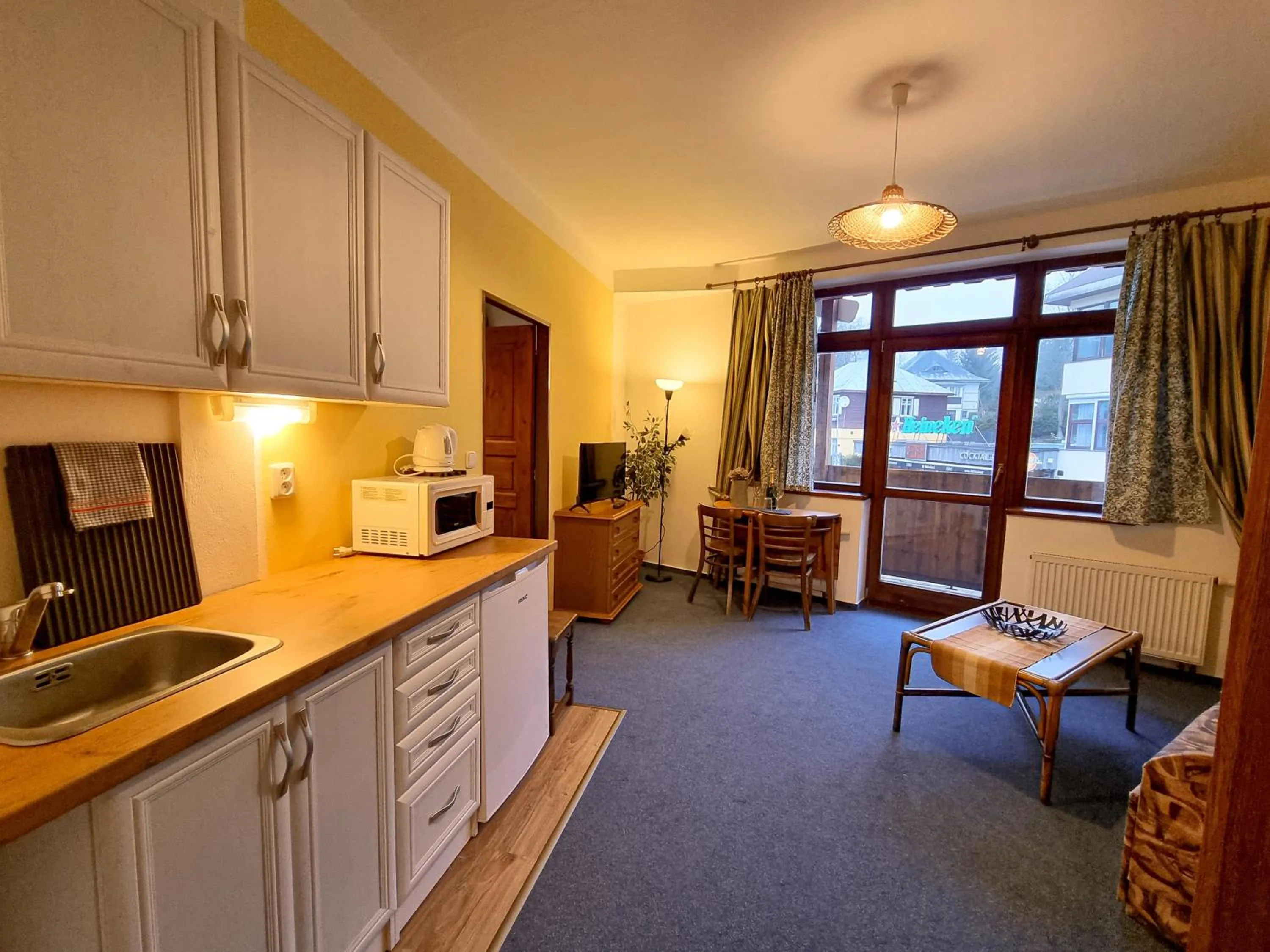 Kitchen or kitchenette in Penzion Rotunda