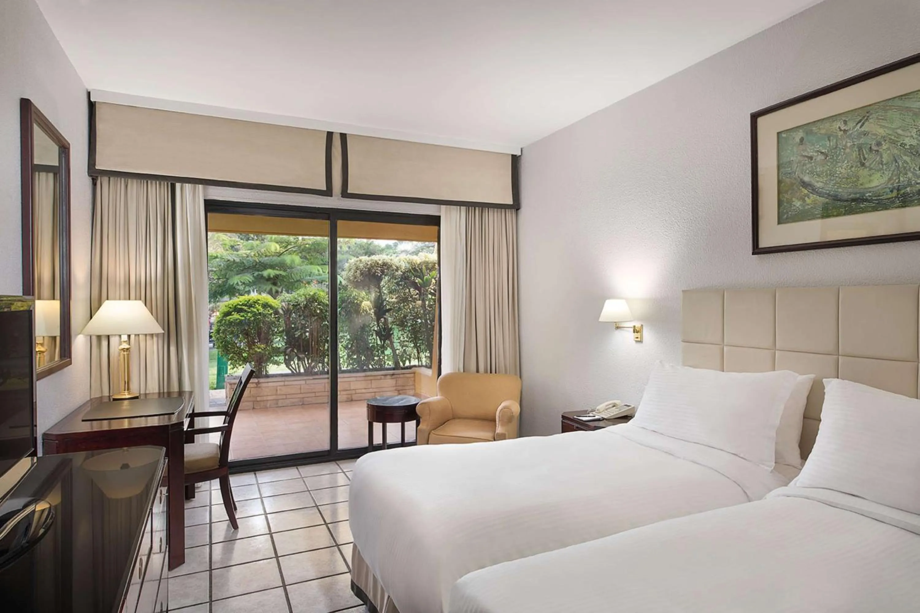 Bed in Hilton Cairo Heliopolis Hotel