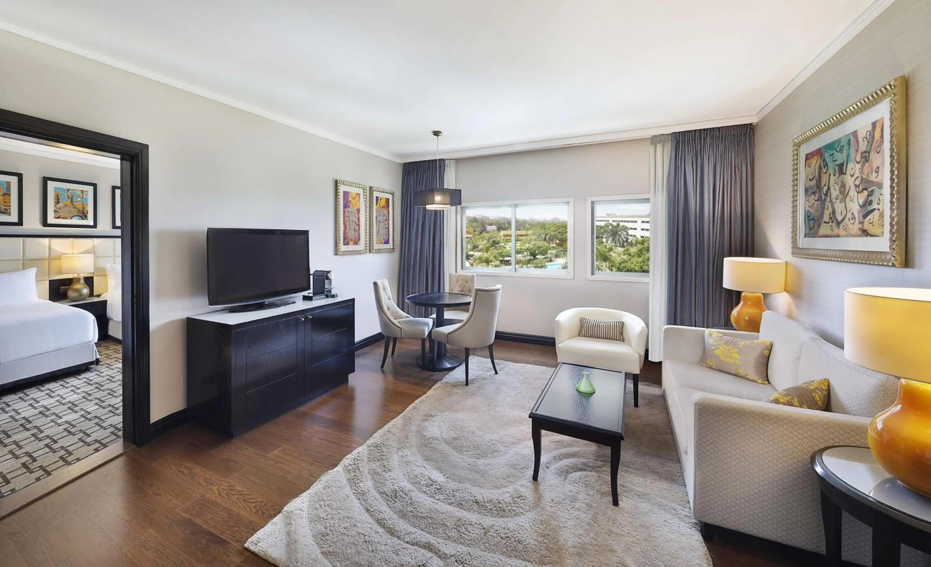 Living room, Bed in Hilton Cairo Heliopolis Hotel