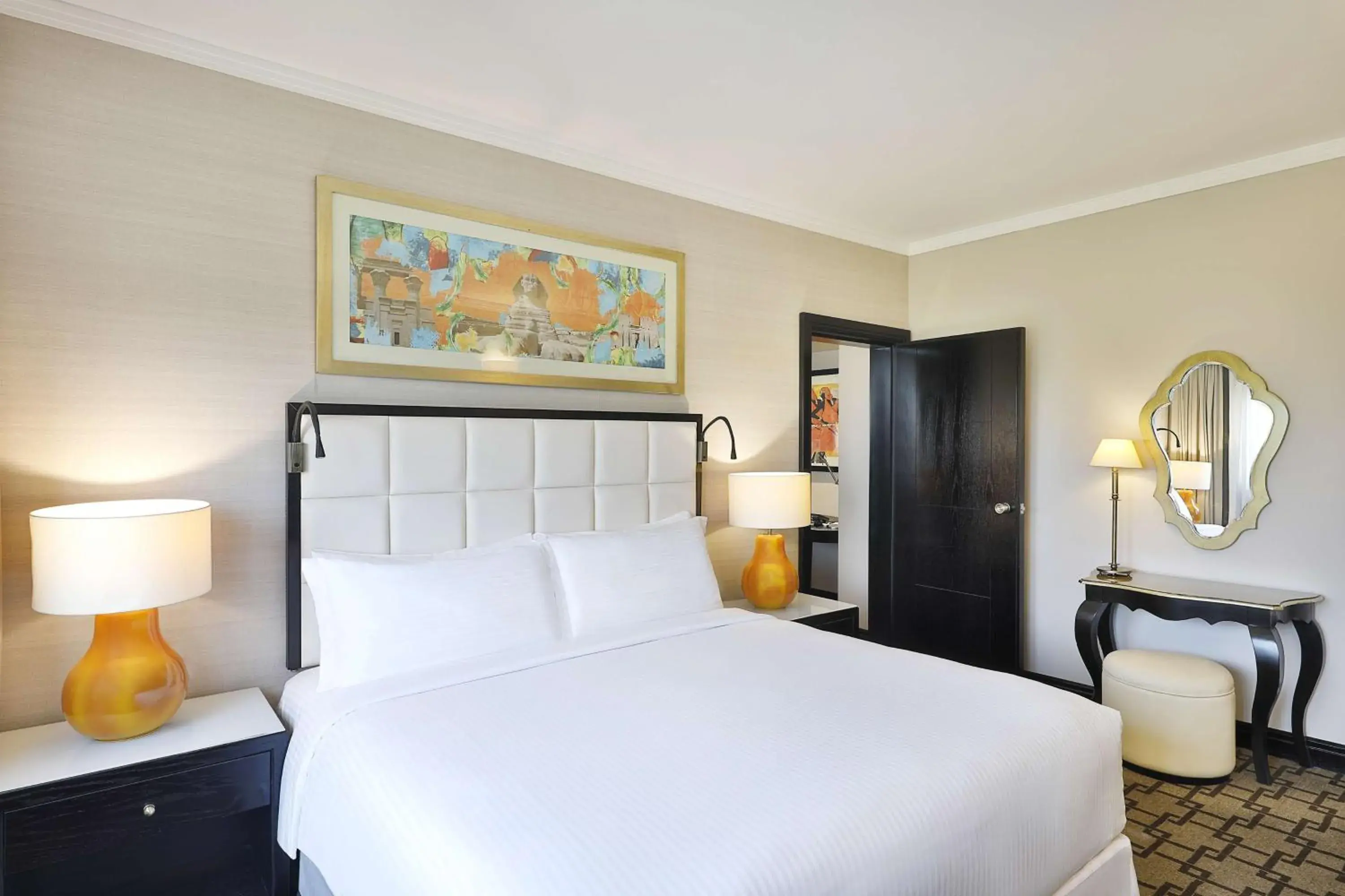 One Bedroom Suite with Connected Room Pool View in Hilton Cairo Heliopolis Hotel One Bedroom Suite with Connected Room Pool View in Hilton Cairo Heliopolis Hotel