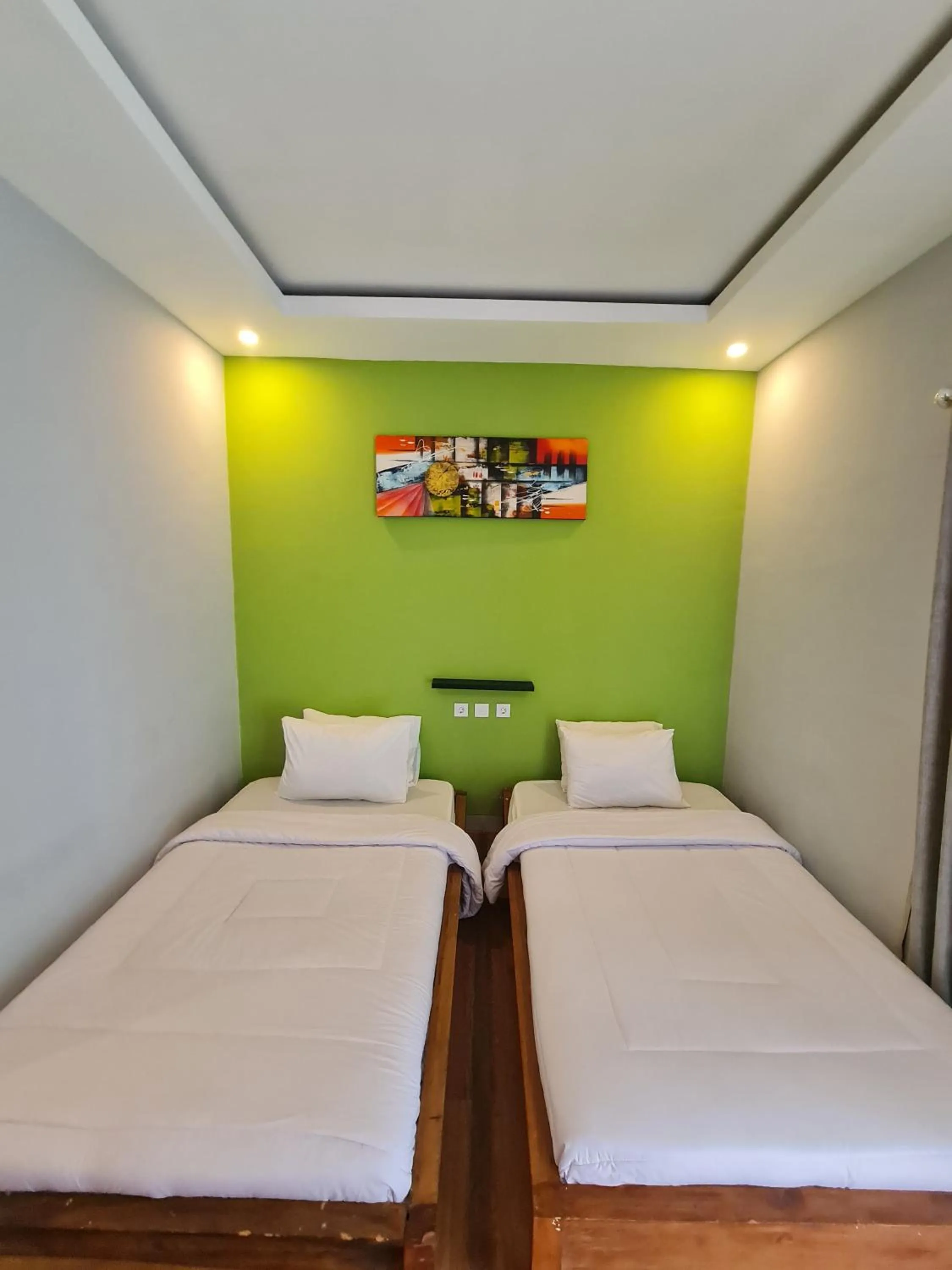 Bed in Makarma Resort Lombok