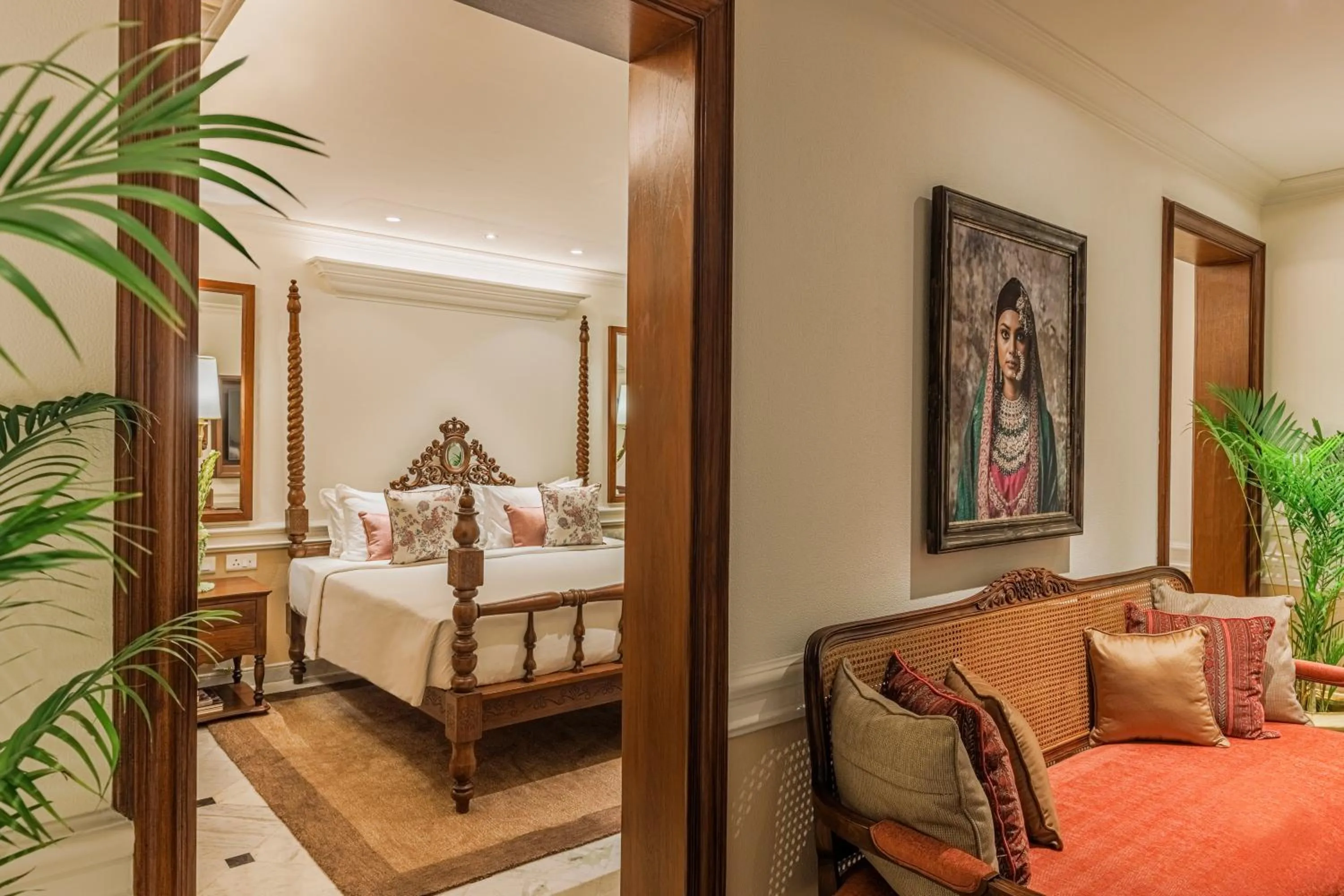 Living room, Bed in Raajkutir - IHCL SeleQtions