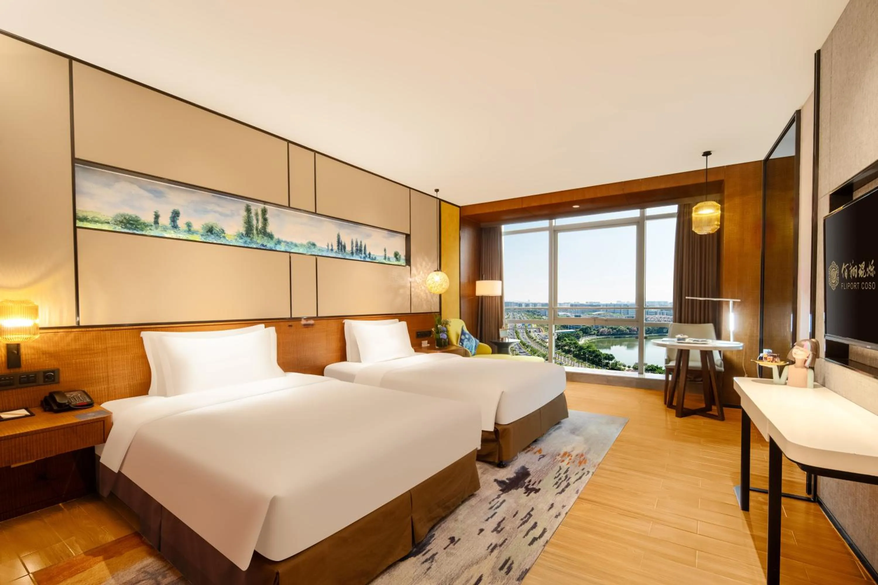 Bedroom, Bed in Hisilk Artwork Center Fliport Coso Hotel