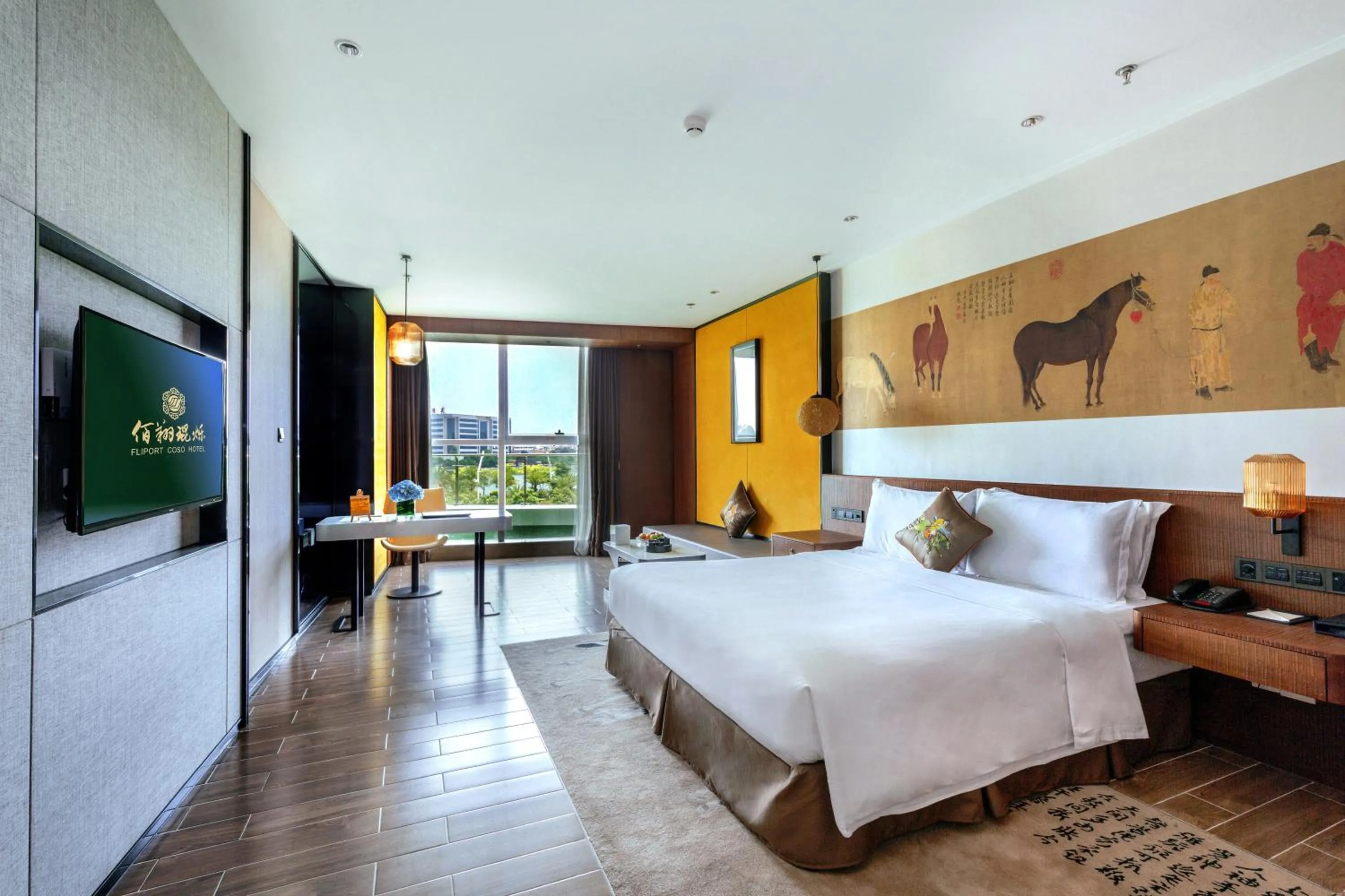 Bedroom, Bed in Hisilk Artwork Center Fliport Coso Hotel