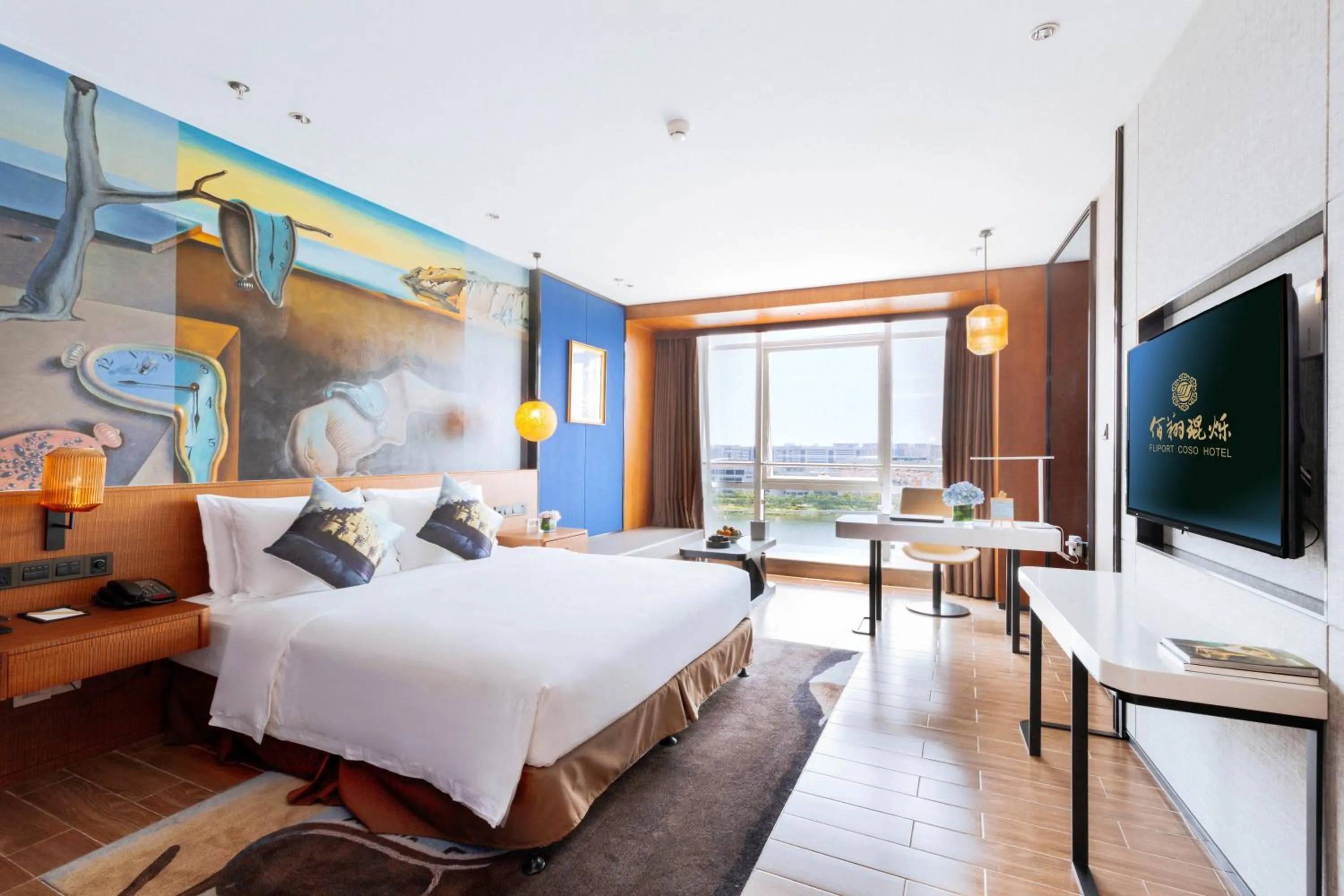 Bedroom, Bed in Hisilk Artwork Center Fliport Coso Hotel