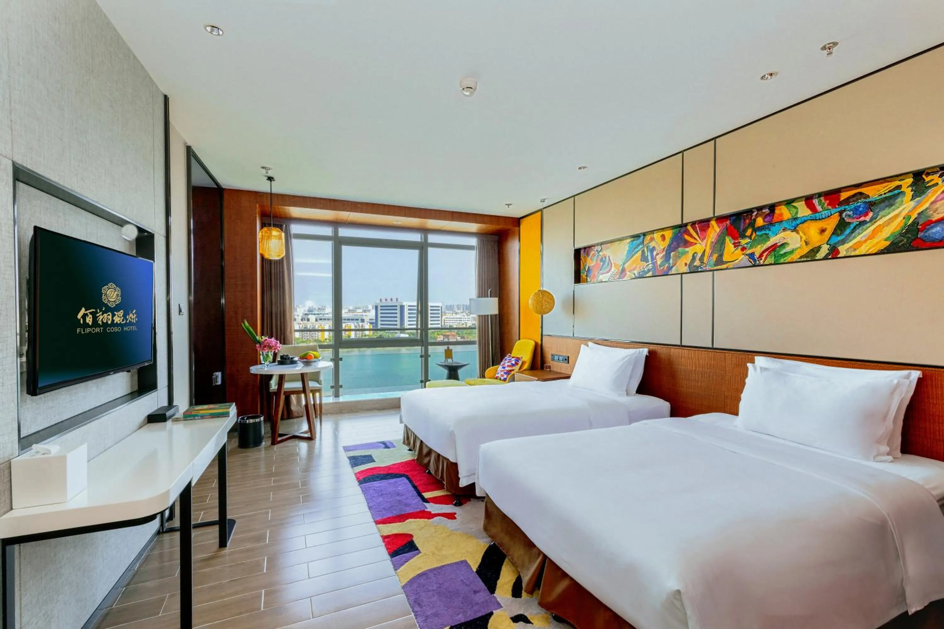 Bedroom, Bed in Hisilk Artwork Center Fliport Coso Hotel