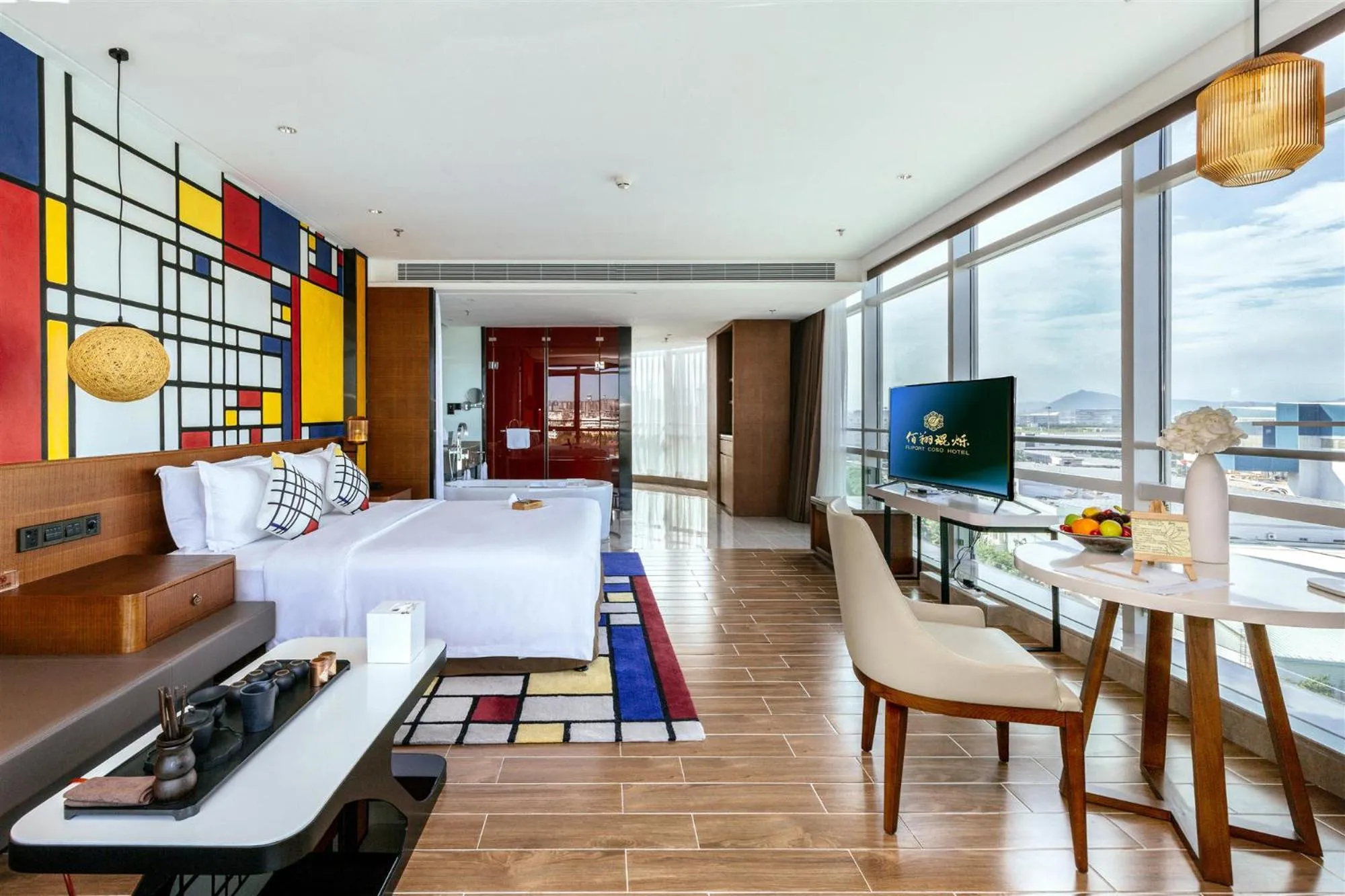 Photo of the whole room, Bed in Hisilk Artwork Center Fliport Coso Hotel