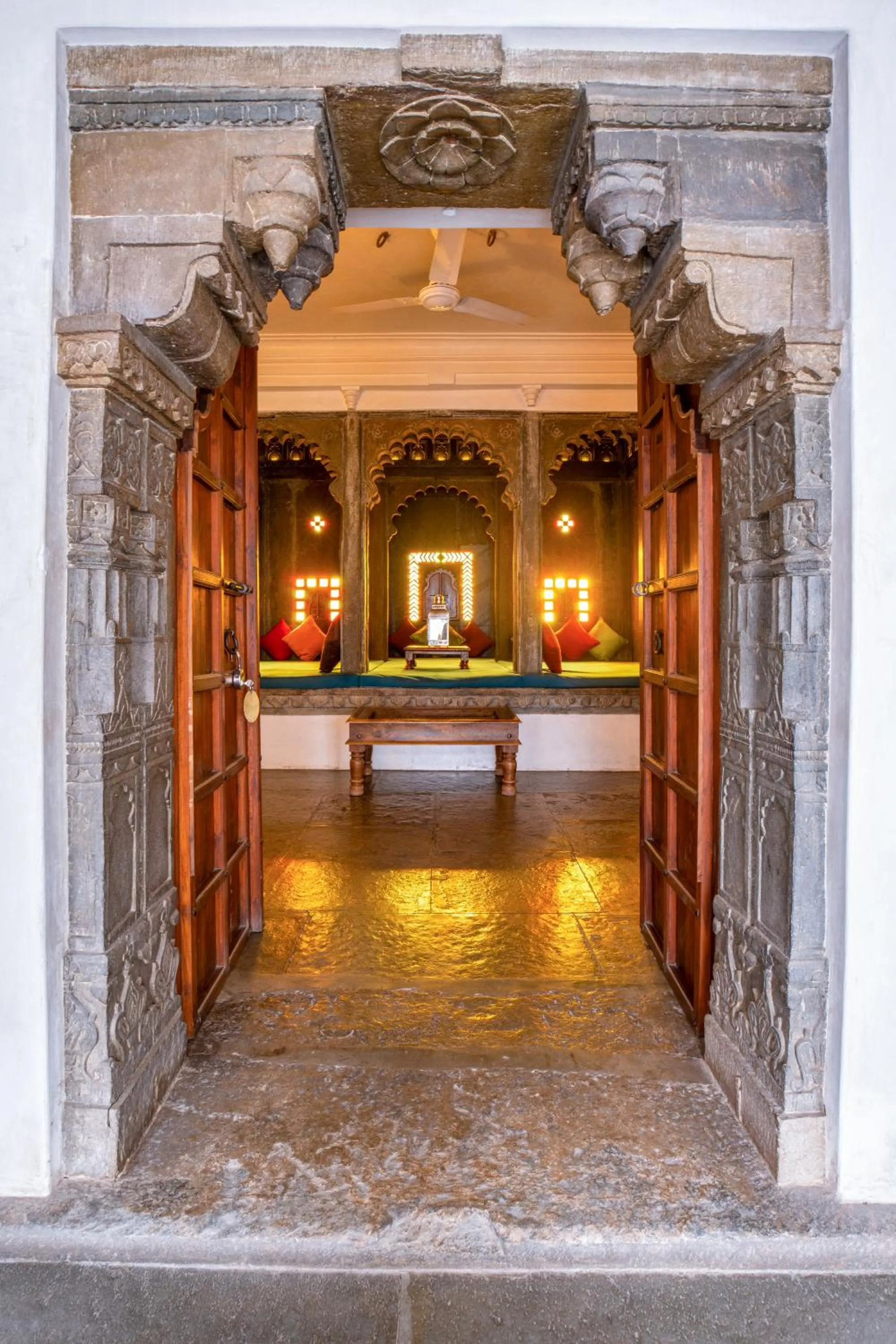 Facade/entrance in Madri Haveli