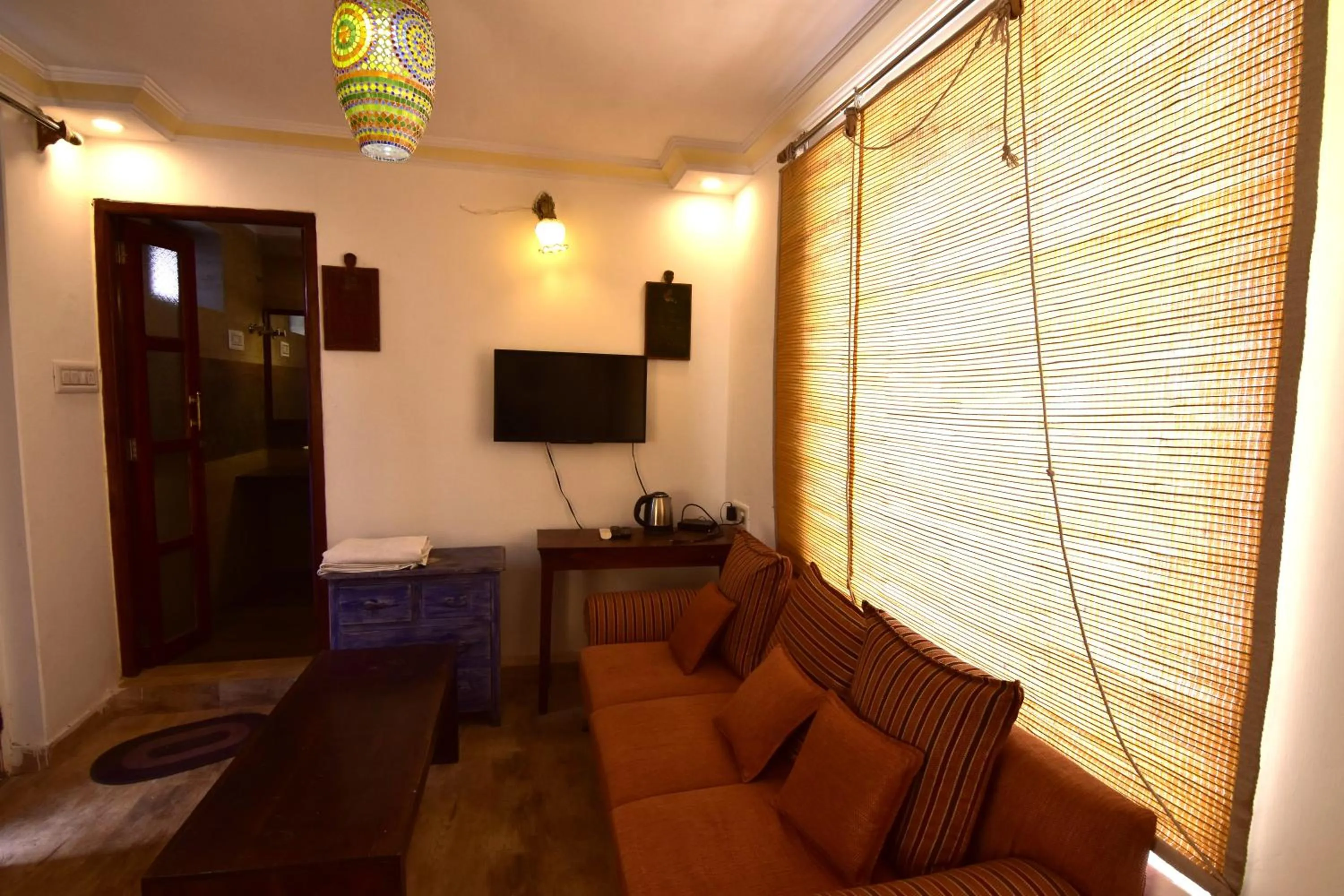 Decorative detail in Yogis Guest House