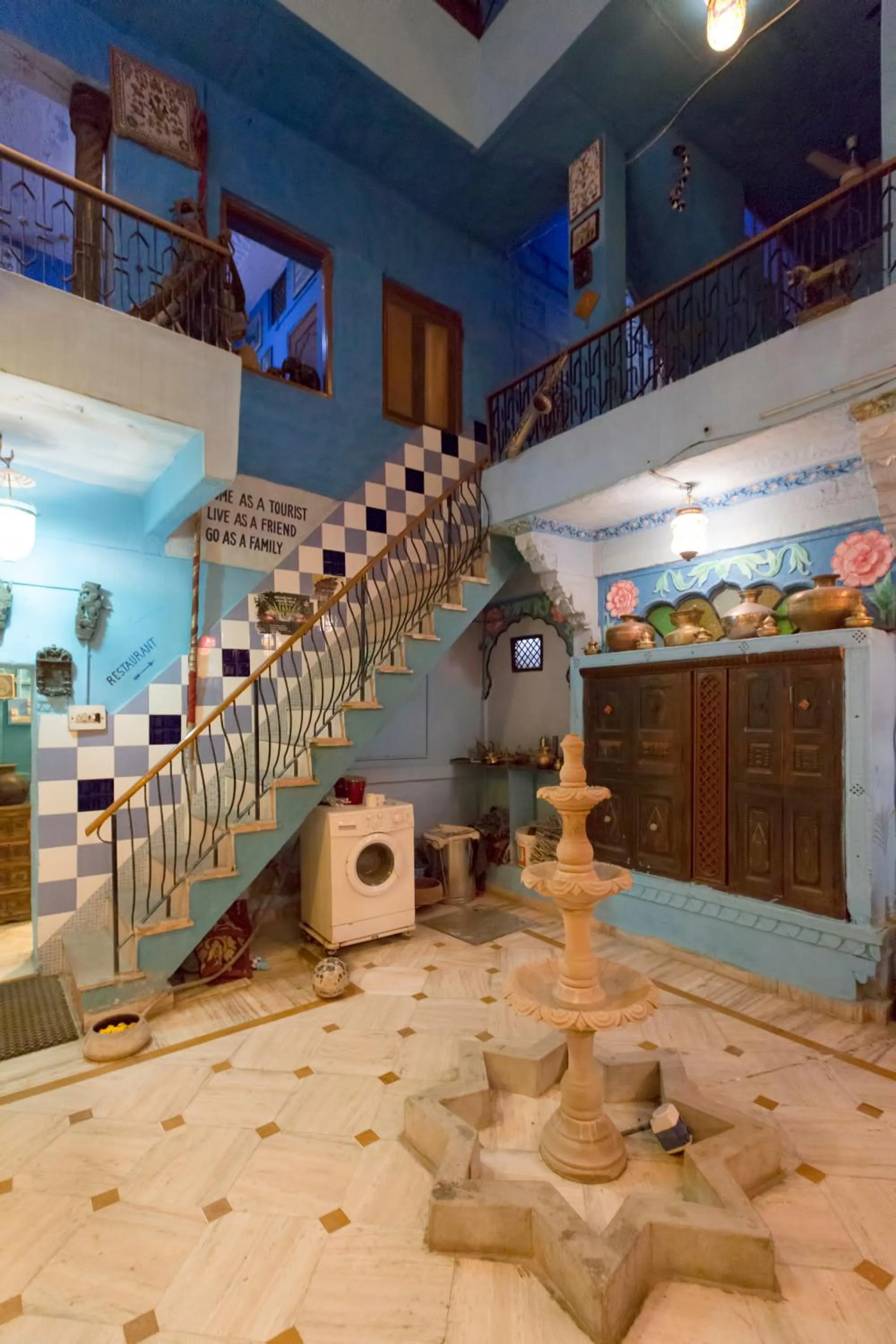 Decorative detail in Yogis Guest House