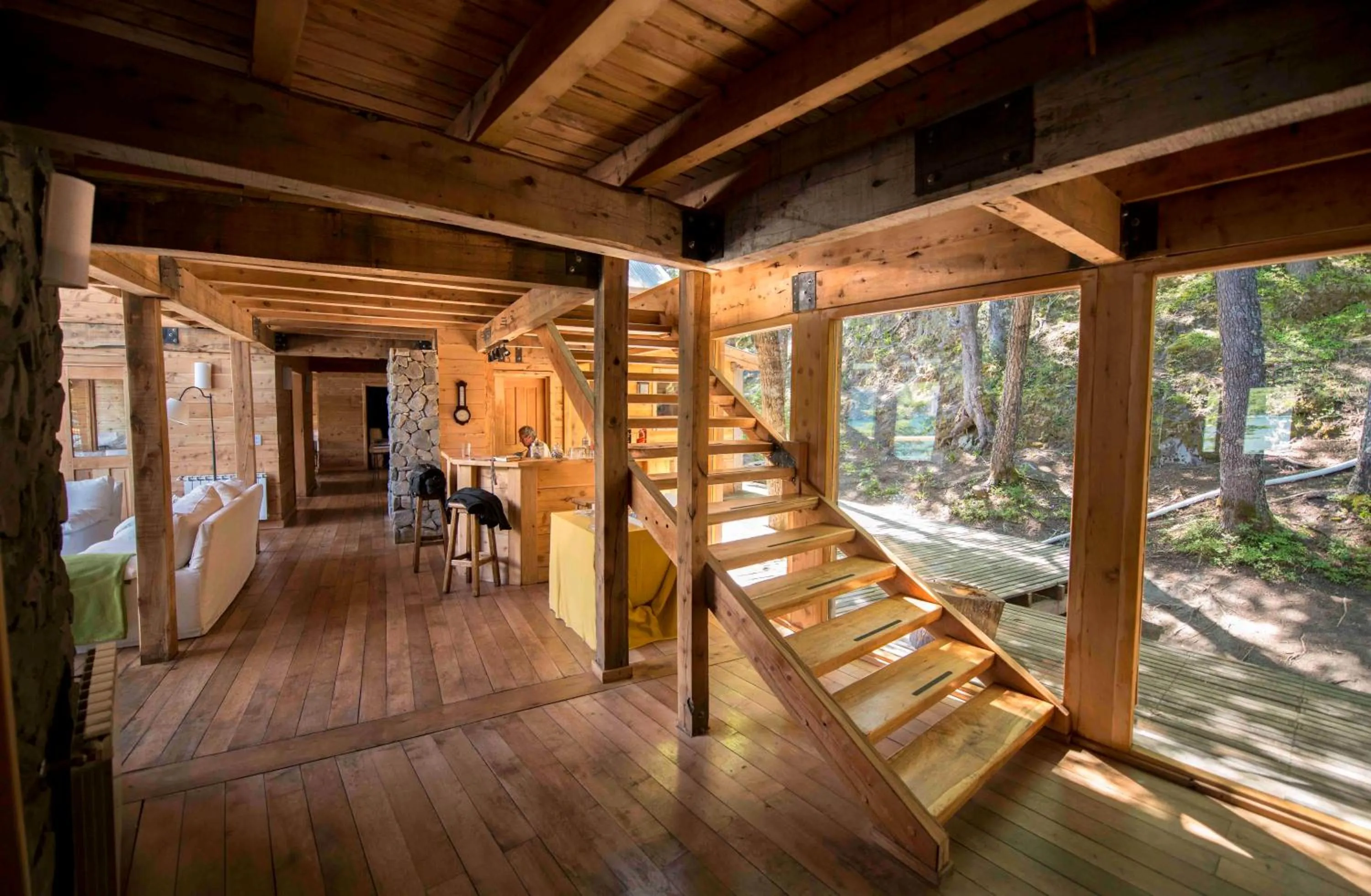 Lobby or reception in Aguas Arriba Lodge