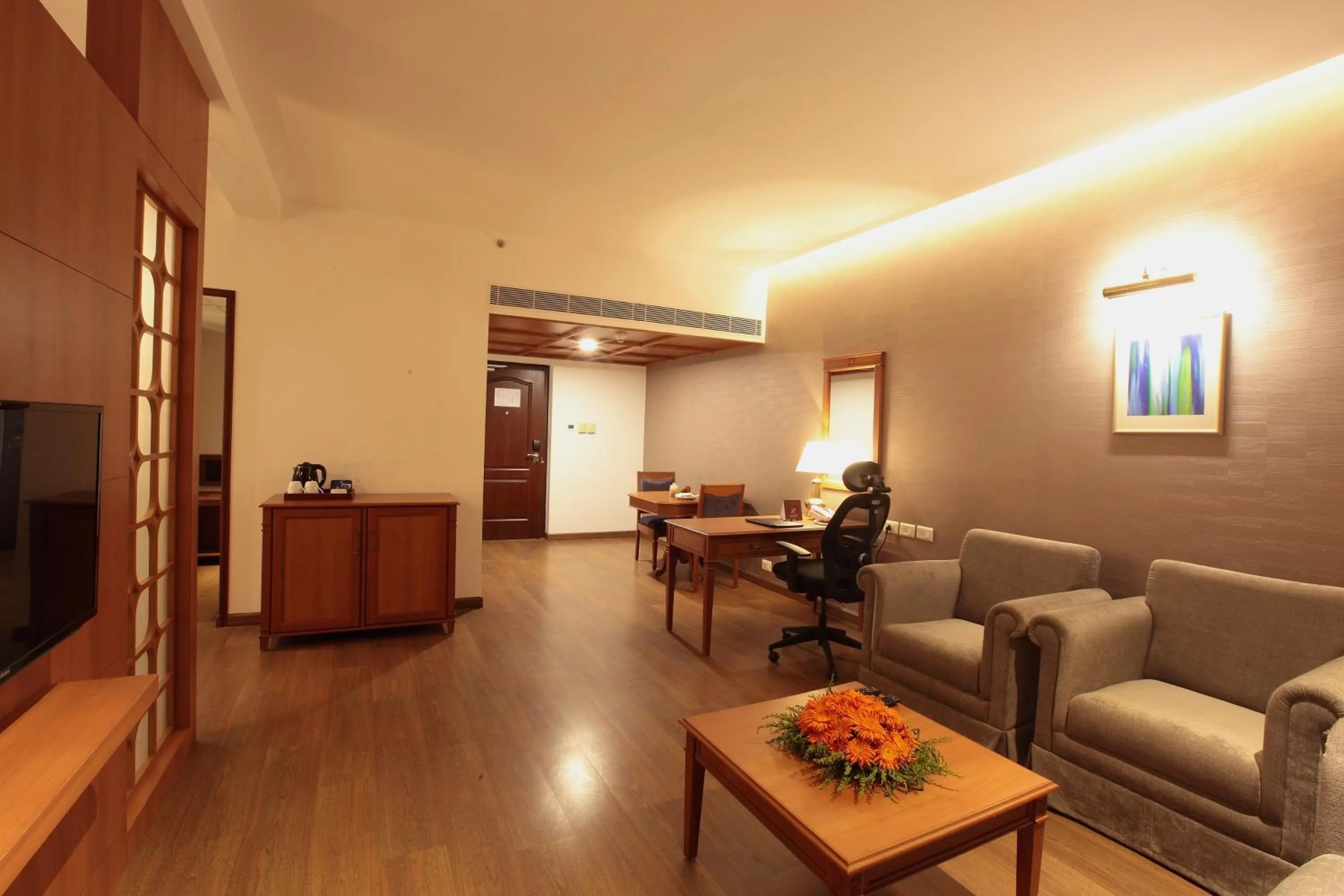 Living room in Monsoon Empress Kochi