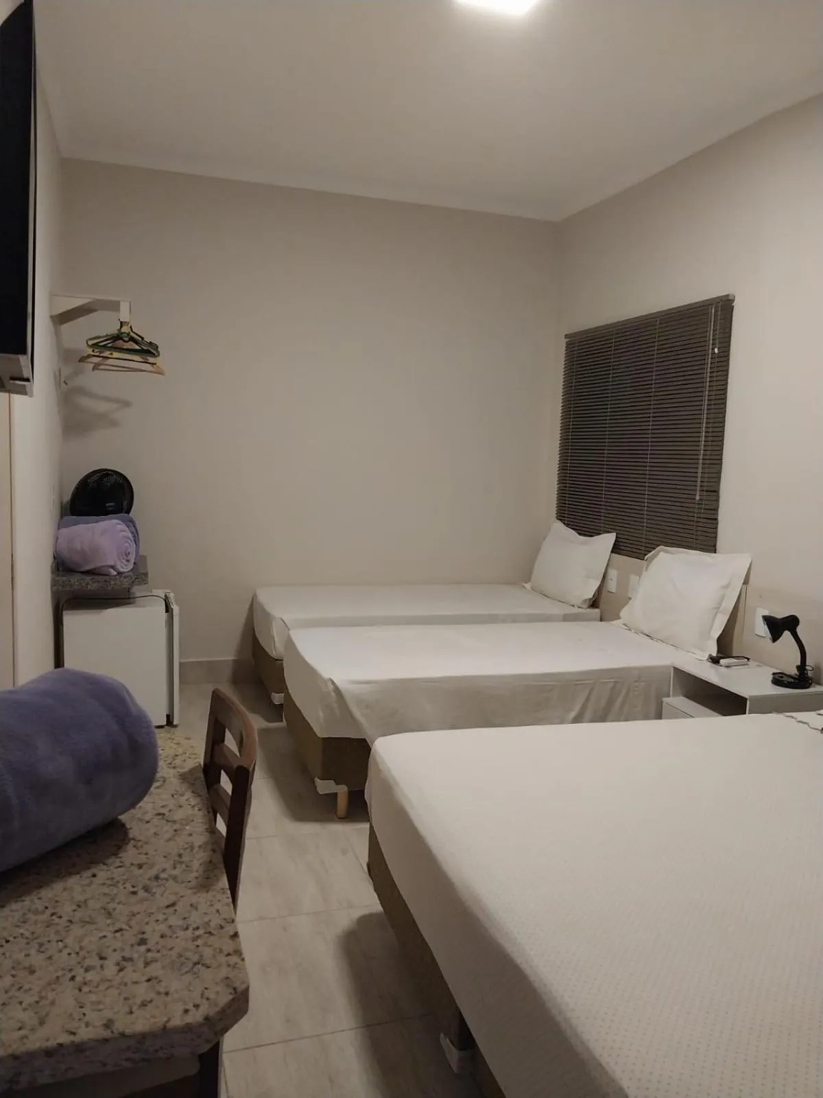 Bed in Leme Plaza Hotel