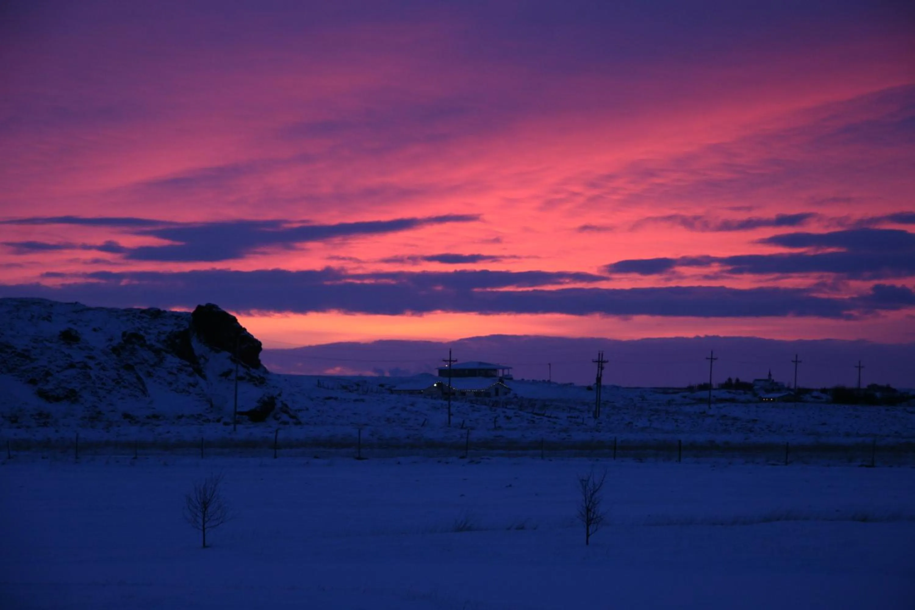 Natural landscape in Hótel Eldhestar