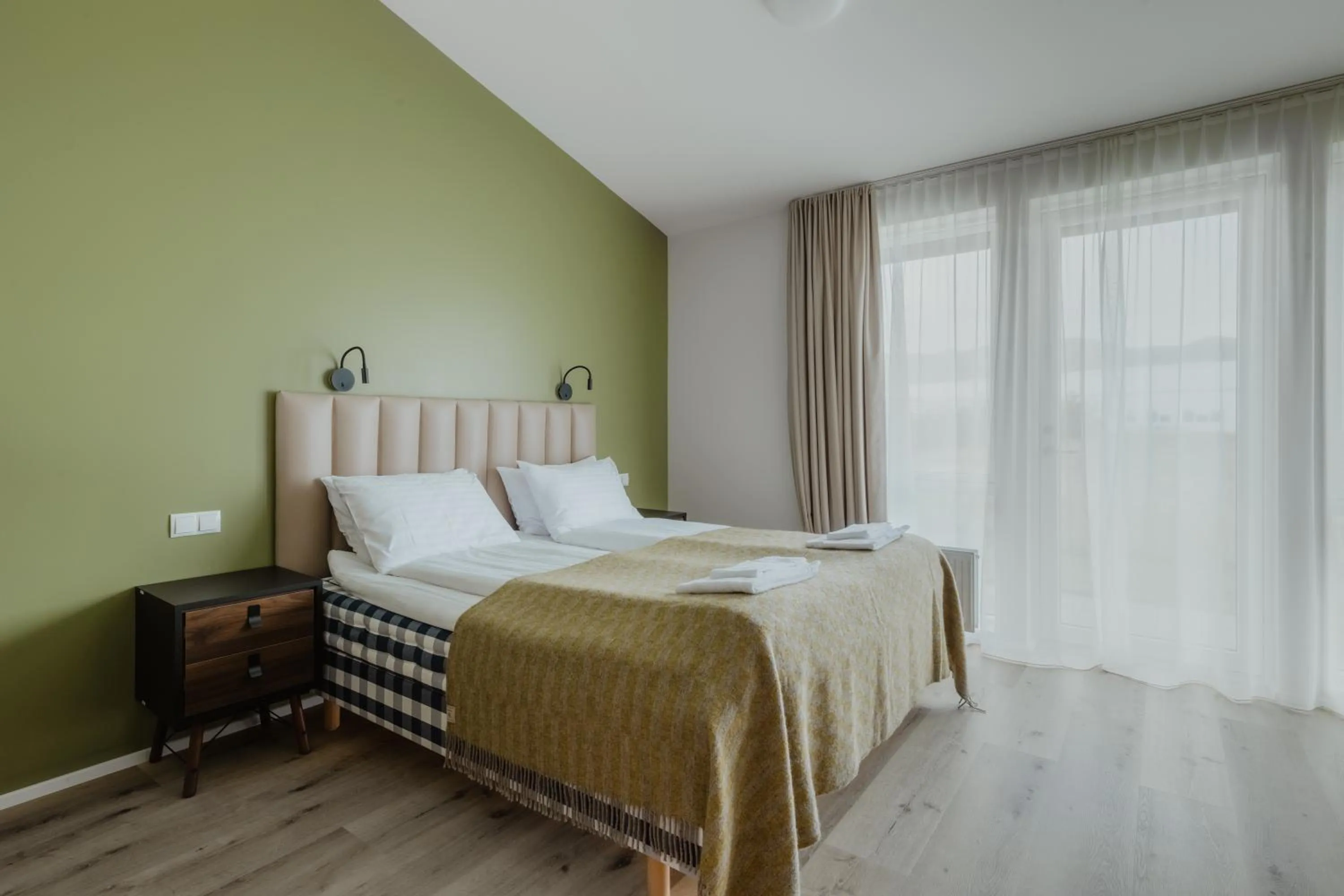 Bedroom, Bed in Hótel Eldhestar