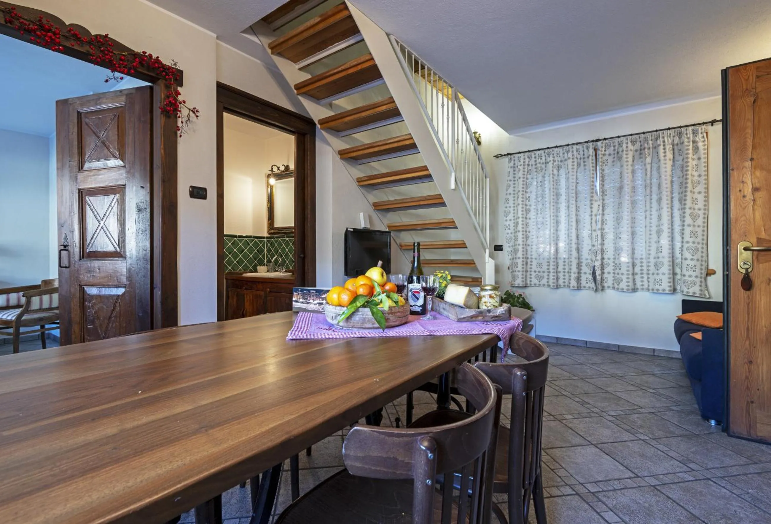 Seating area in Au Petit Chevrot