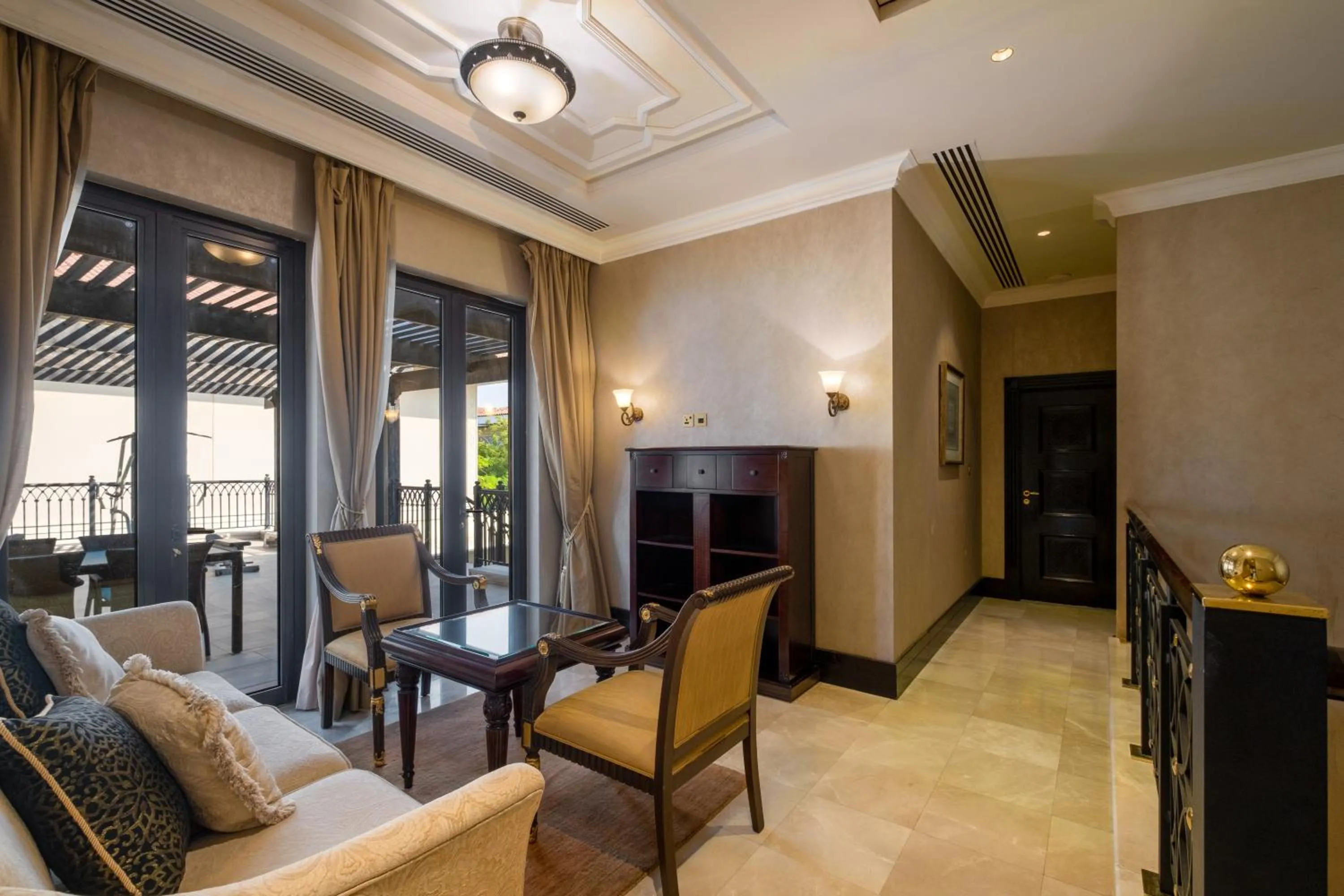 Seating area in Zabeel Saray Royal Residences Lagoon Villa