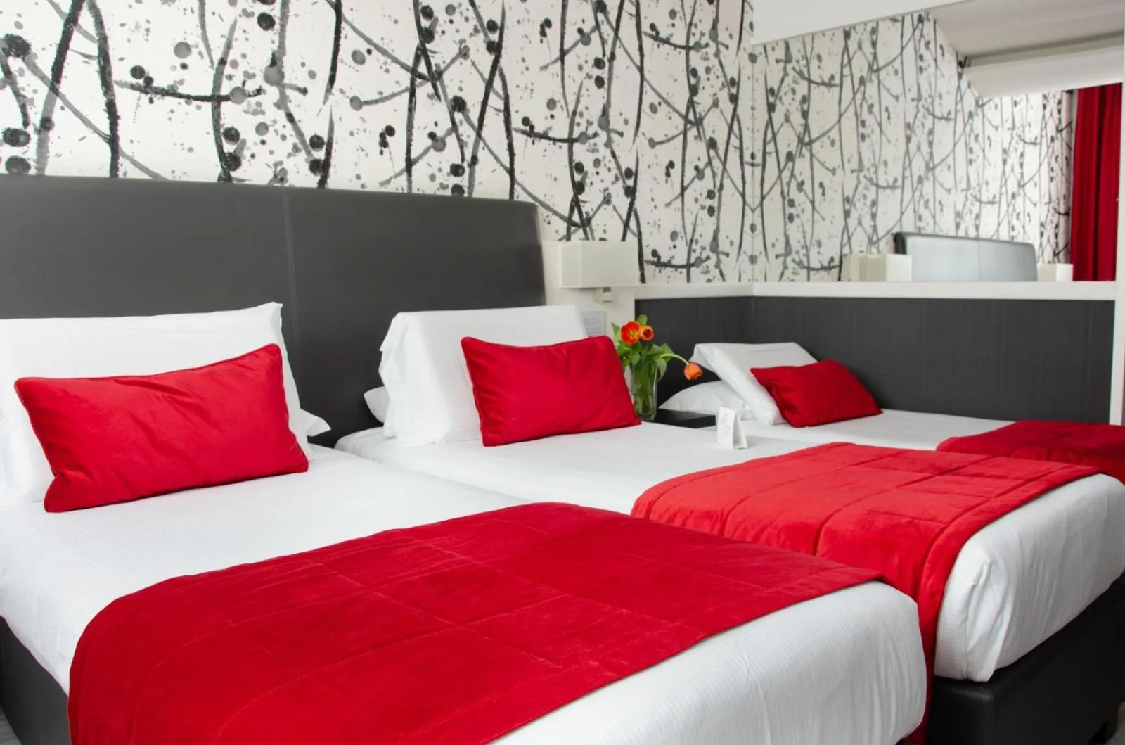 Bed in Hotel American Palace Eur