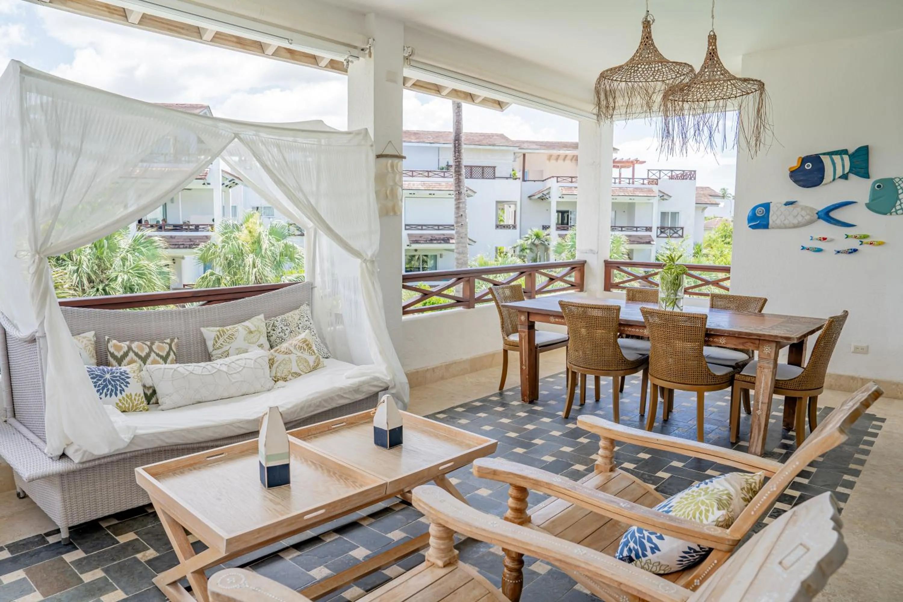 Balcony/Terrace in Xeliter Balcones del Atlantico - Las Terrenas