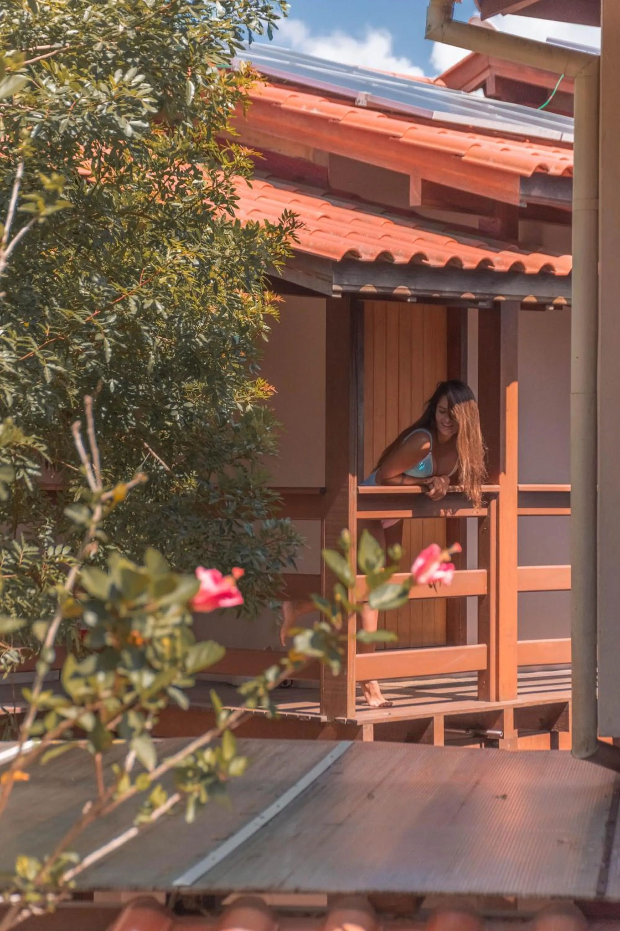 Balcony/Terrace in Pousada Areias do Rosa