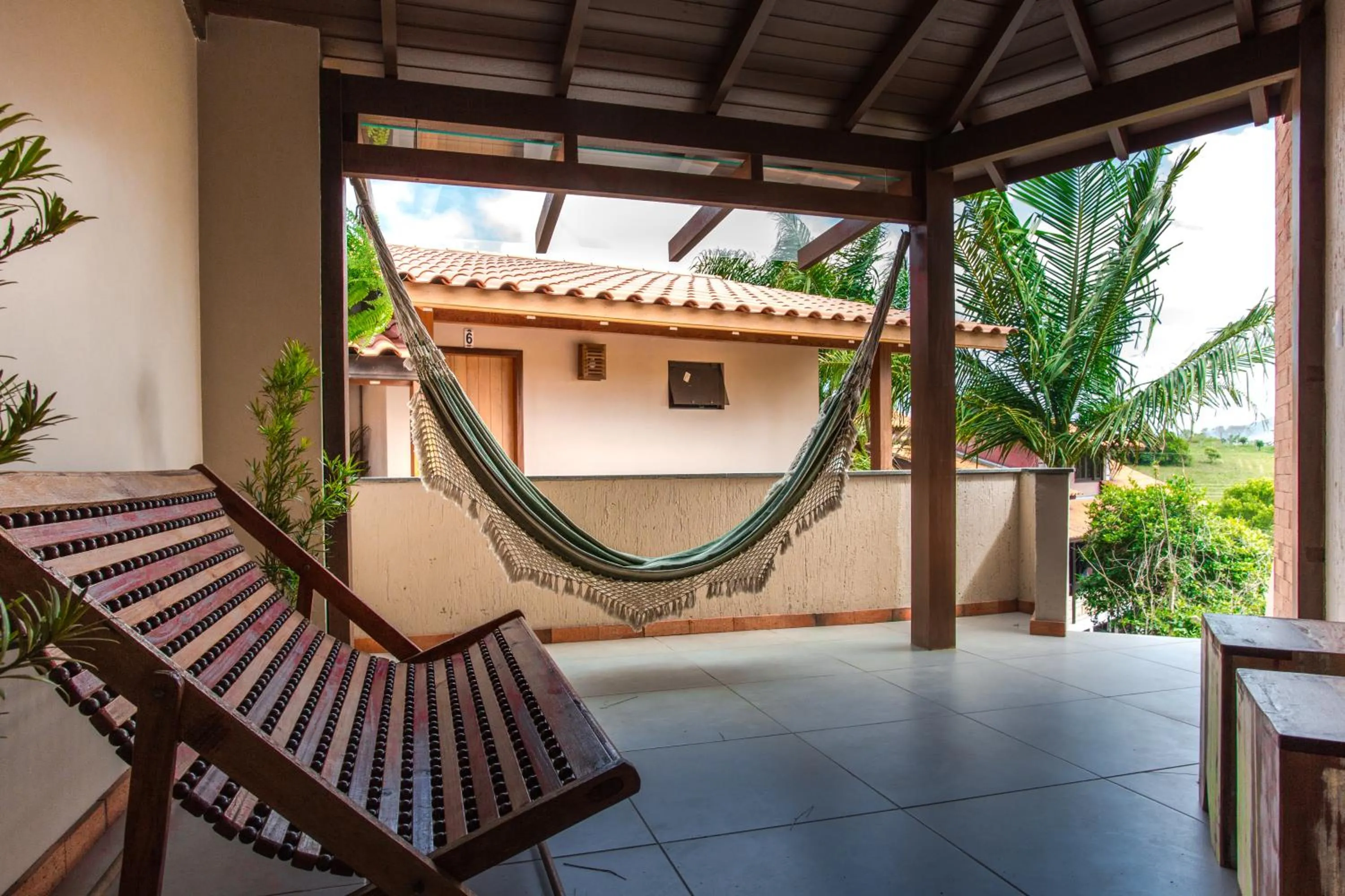 Balcony/Terrace in Pousada Areias do Rosa