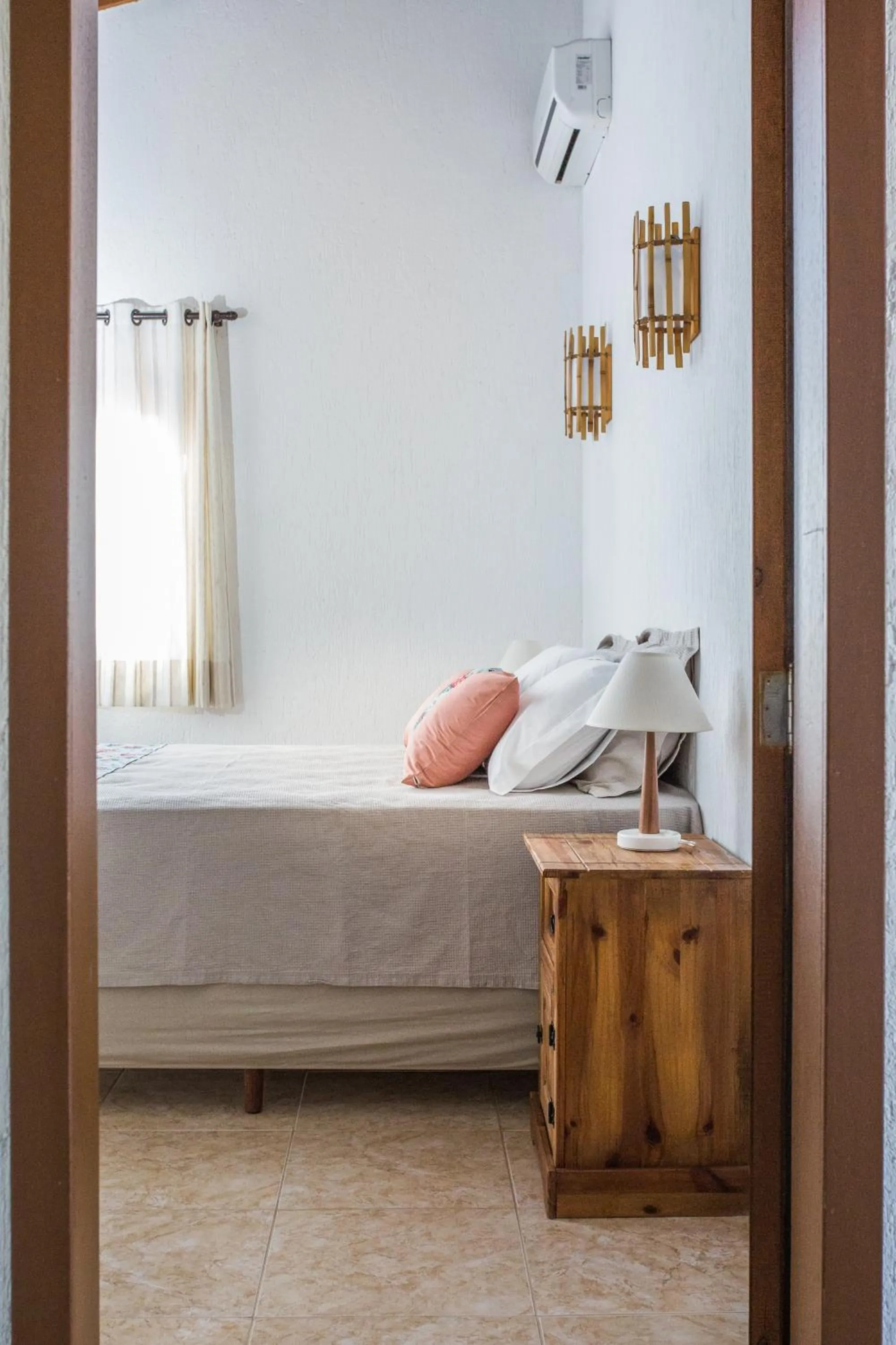 Bed in Pousada Areias do Rosa