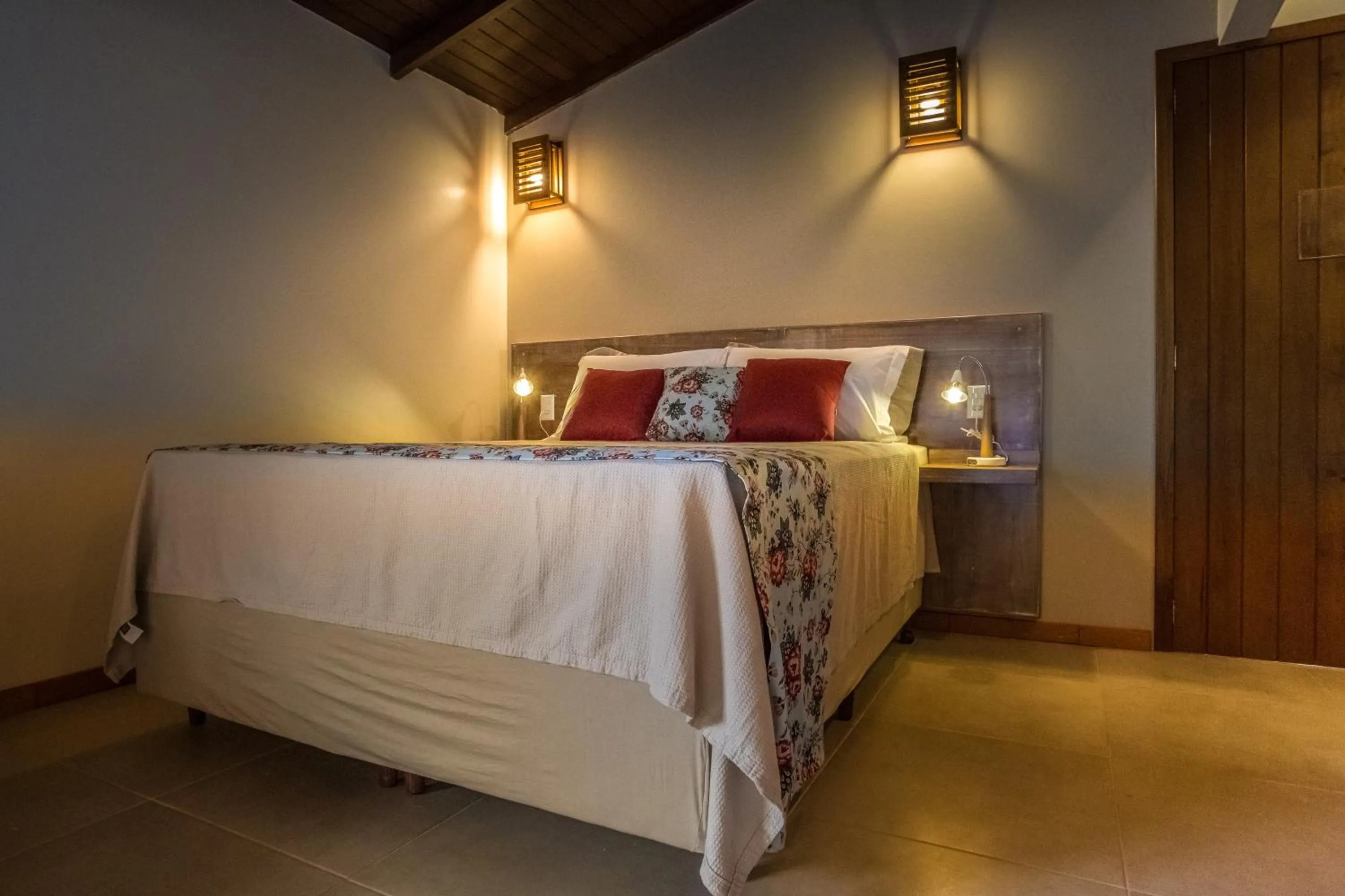 Bed in Pousada Areias do Rosa