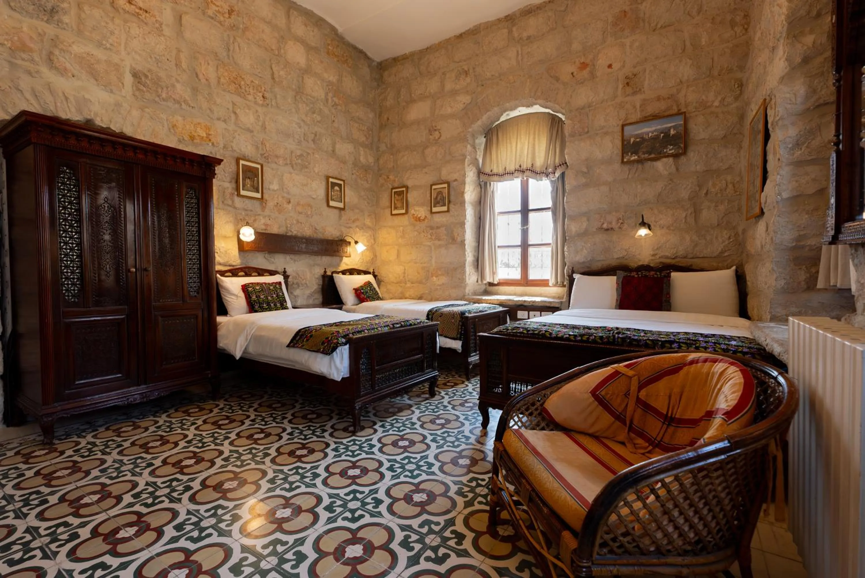 Bed in Jerusalem Hotel