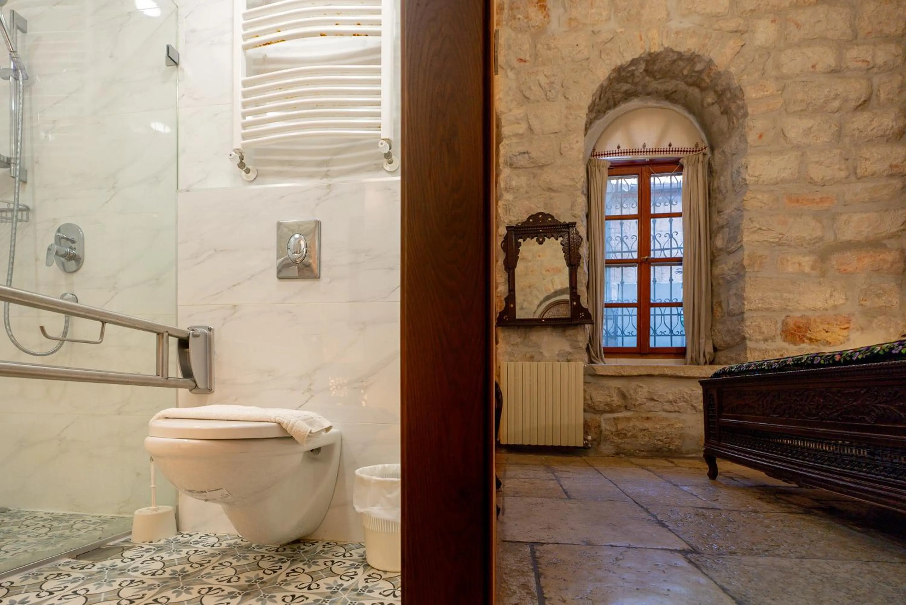 Shower in Jerusalem Hotel