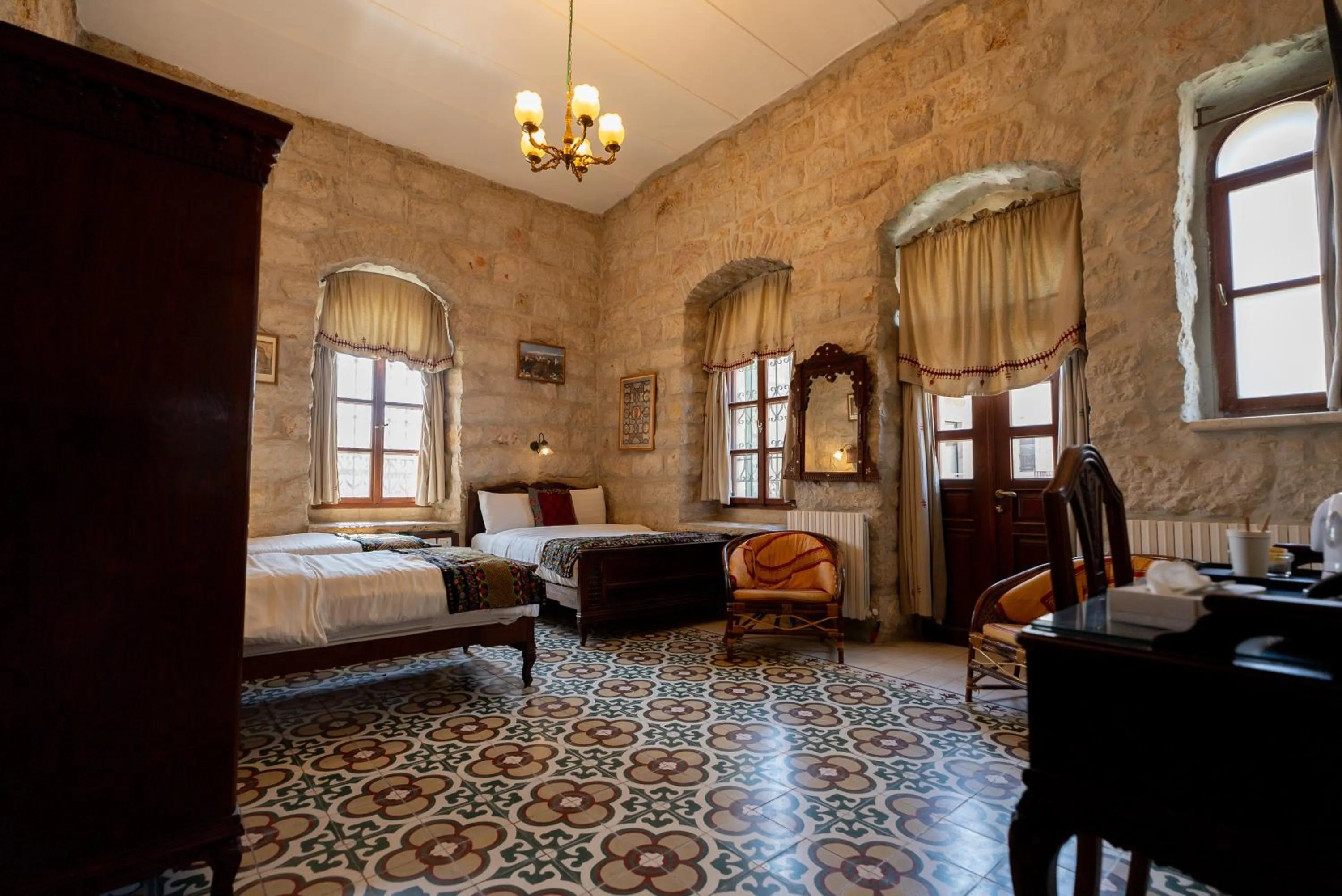 Bed in Jerusalem Hotel