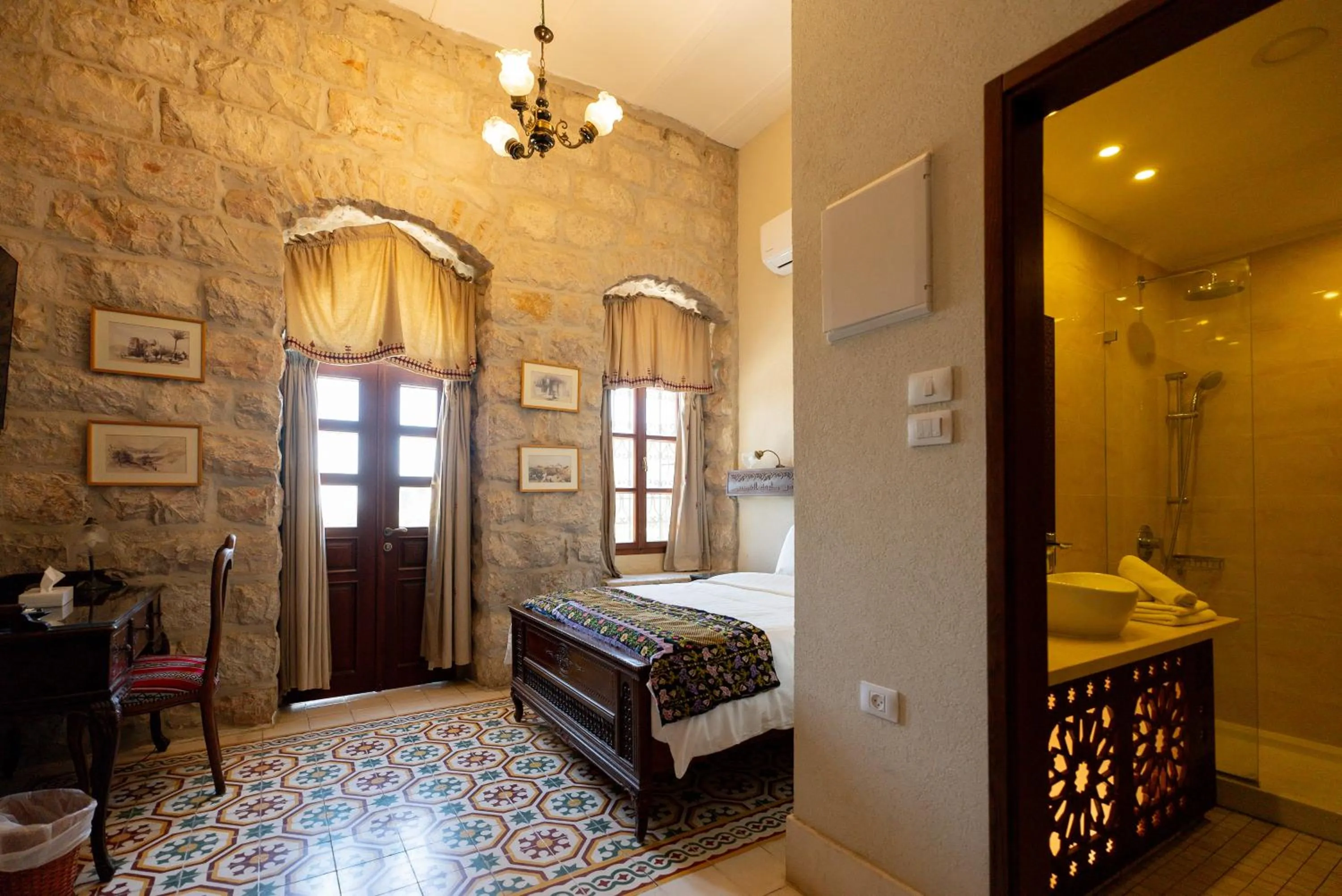 Bed in Jerusalem Hotel