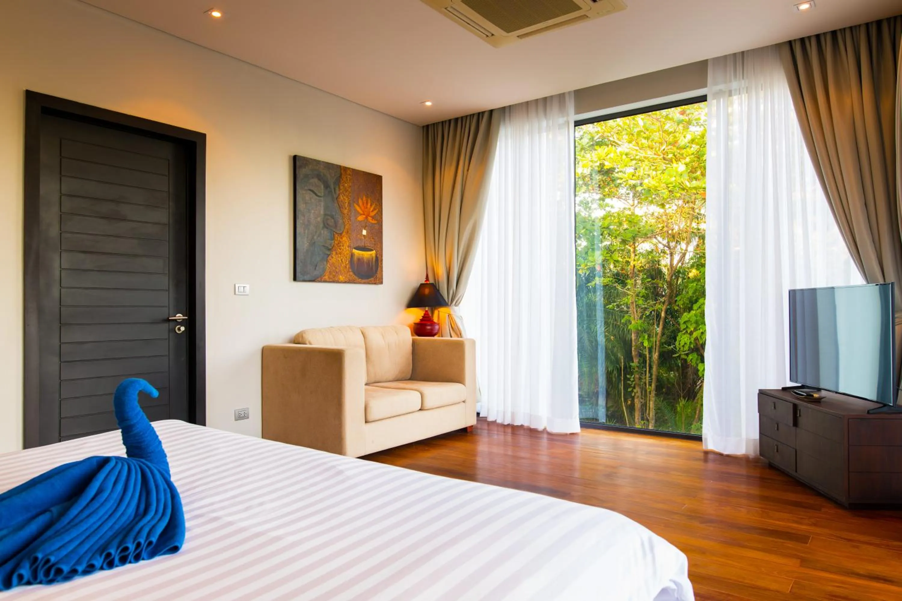 Bedroom, Bed in Amazing 5br, Seaview private PoolVilla by Intira Villas