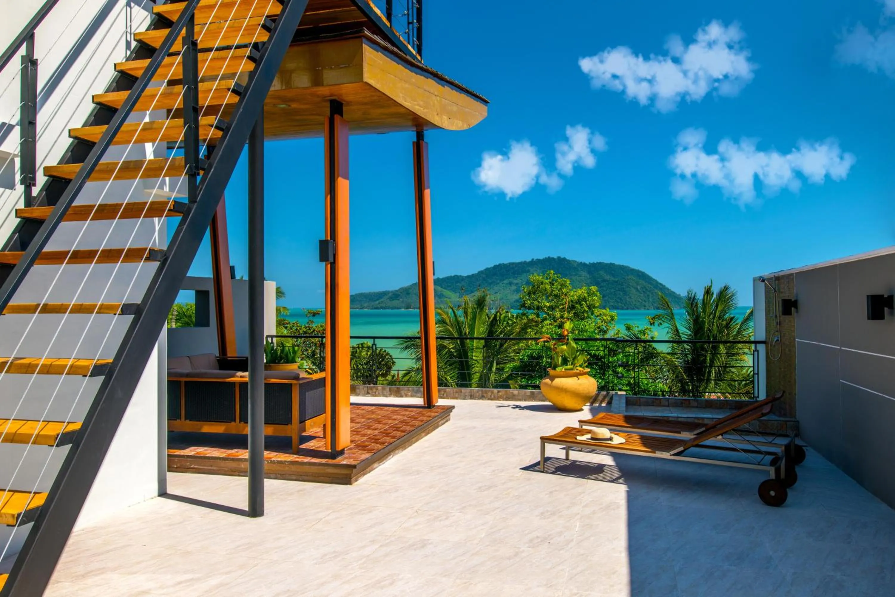 Balcony/Terrace in Amazing 5br, Seaview private PoolVilla by Intira Villas